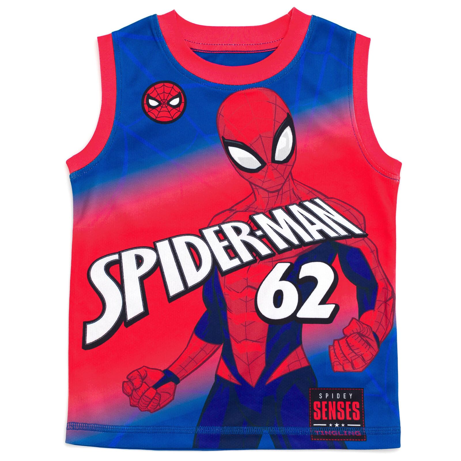 Marvel Spider-Man Miles Morales Hulk Mesh Jersey Tank Top & Basketball Shorts Set for Kids (2T-20) - Superhero Costume, Playtime & Sports Outfit