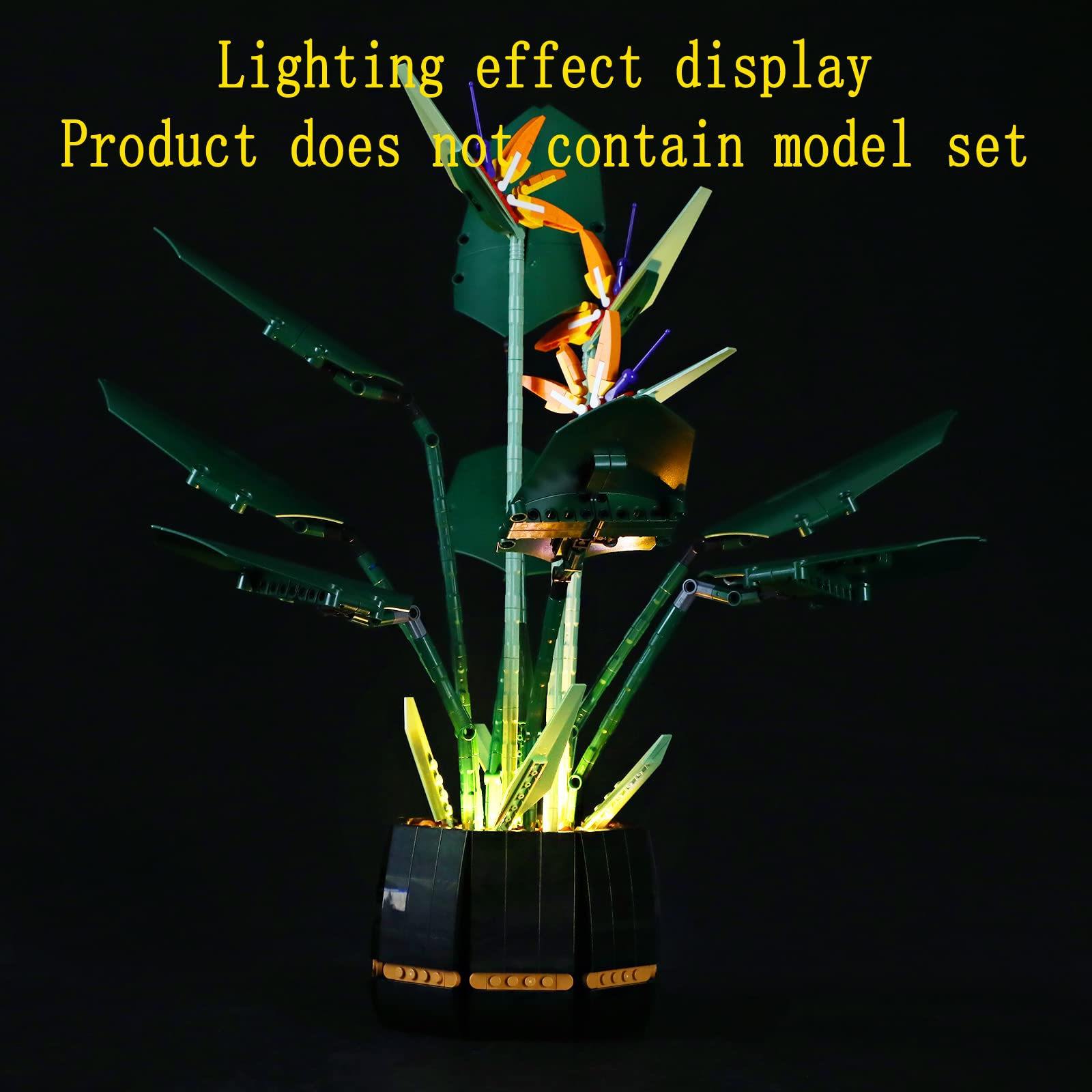 GEAMENT LED Light Kit for Lego Creator 10289 Bird of Paradise Building Set - Compatible with Paradise Flower Model (Bricks Not Included) - Perfect for Home Decoration & Gift Giving