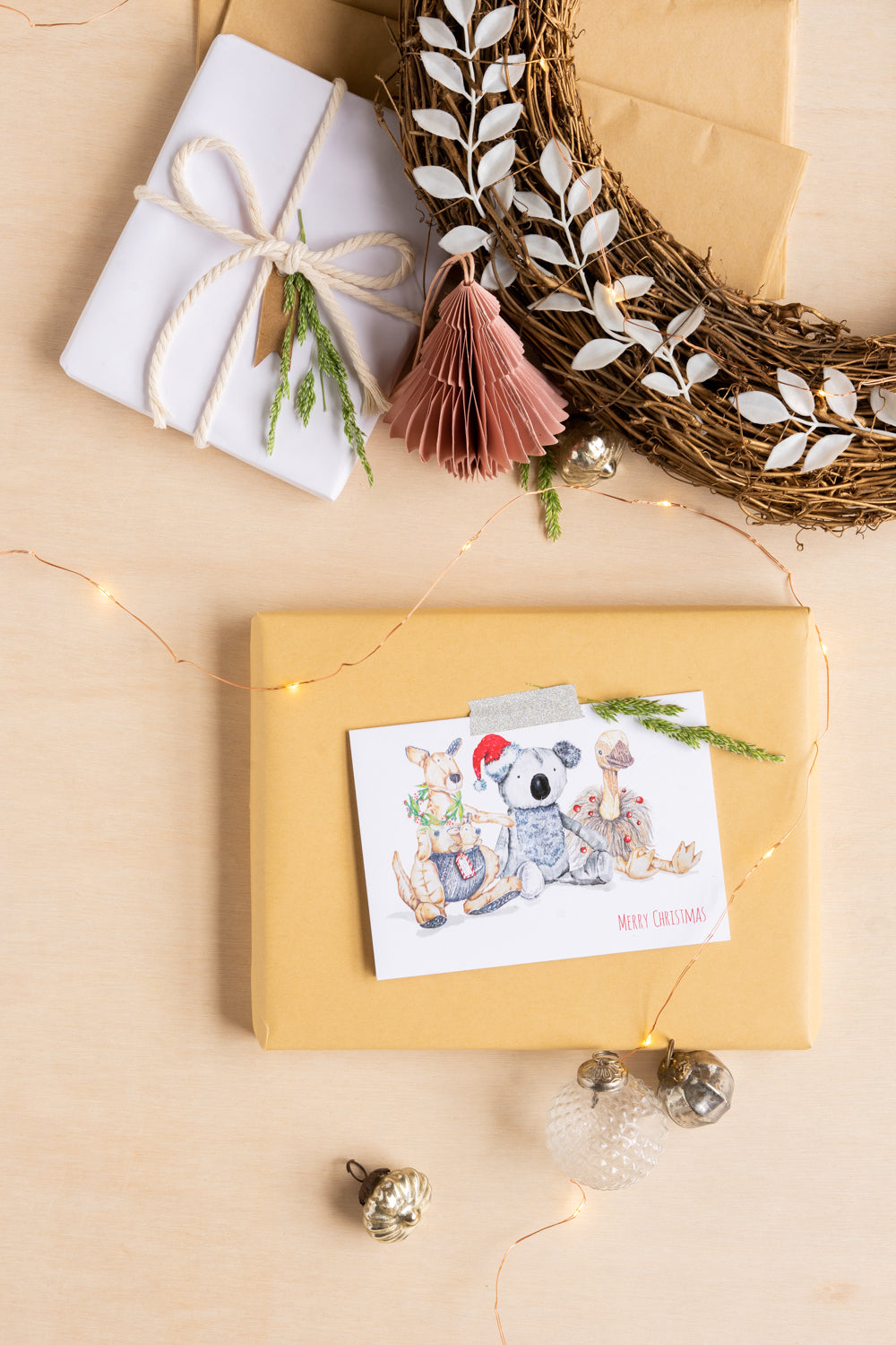 5 Pack Australian Christmas Gift Cards - Perfect for Holiday Gifting, Stocking Stuffers & Secret Santa Exchanges