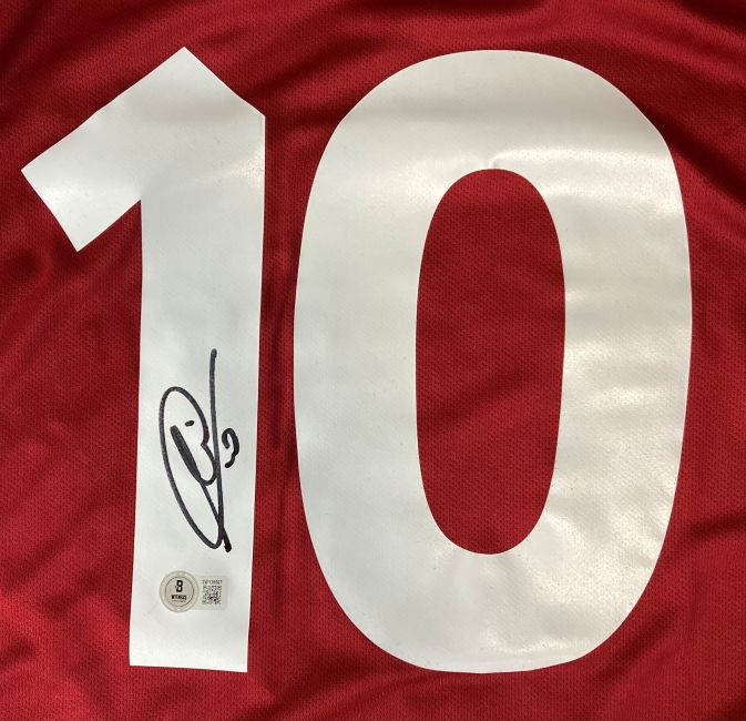 Francesco Totti Autographed AS Roma Red Kappa Soccer Jersey - Authentic Signed Football Shirt for Collectors & Fans - Perfect for Display, Gifts & Memorabilia Collections