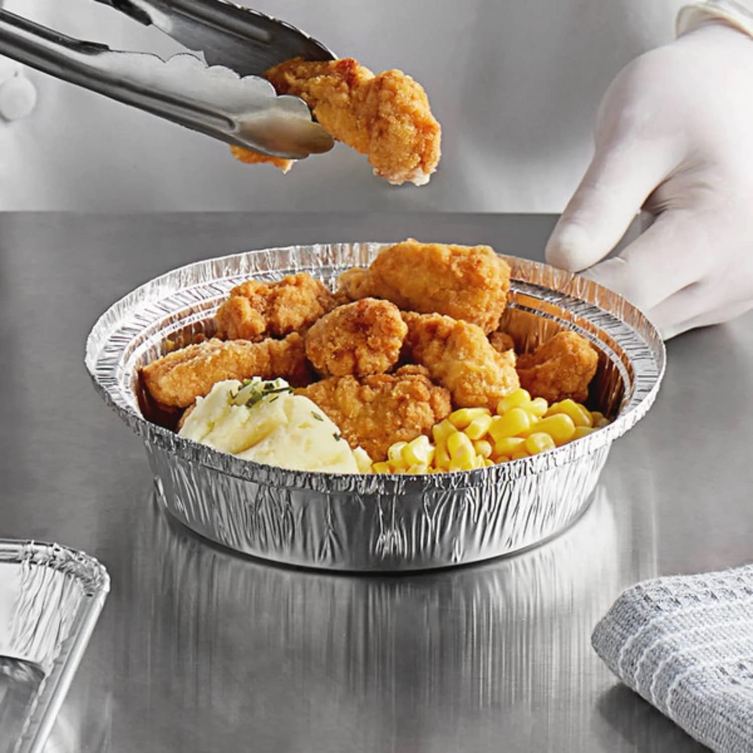 8-Inch Extra Deep Round Aluminum Disposable Cake Pans - Heavy Duty Baking Pans for Cakes, Pies & Desserts - Dutch Oven Liners, Freezer Safe Food Storage Containers (200 Count) - Perfect for Home Baking, Meal Prep & Party Catering