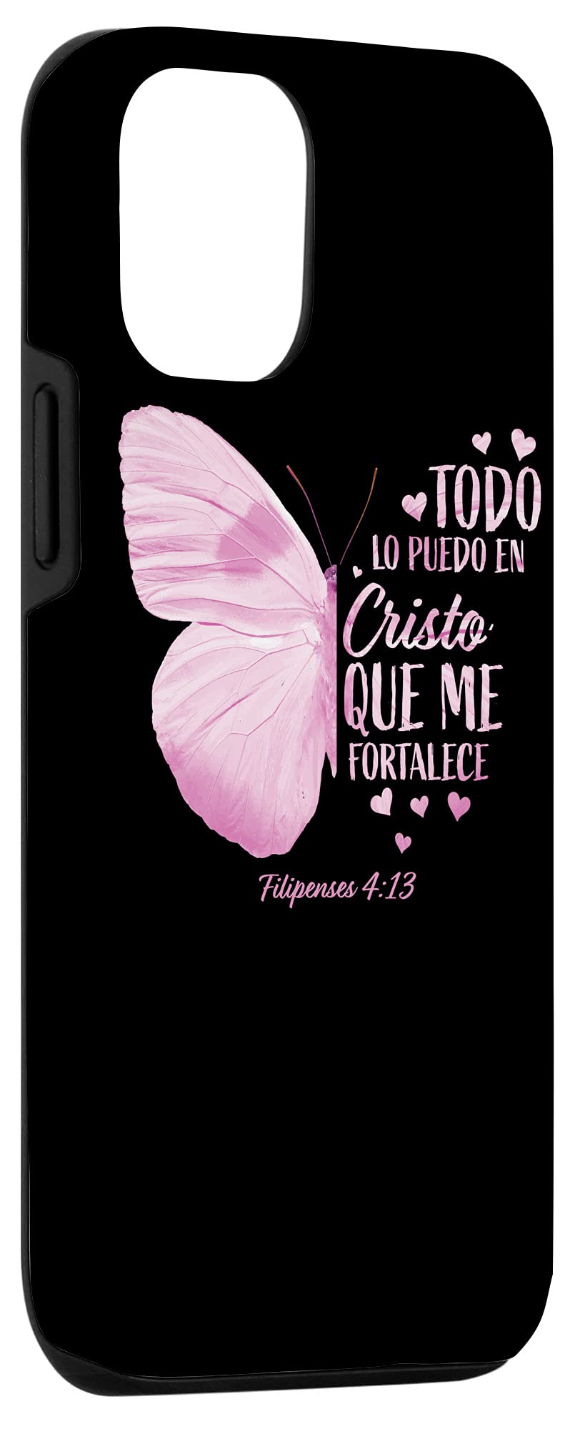 iPhone 12/12 Pro Christian Bible Verse Phone Case - Religious Gift for Women, Mom, Spanish Speakers - Perfect for Church, Daily Devotion & Faith-Based Protection