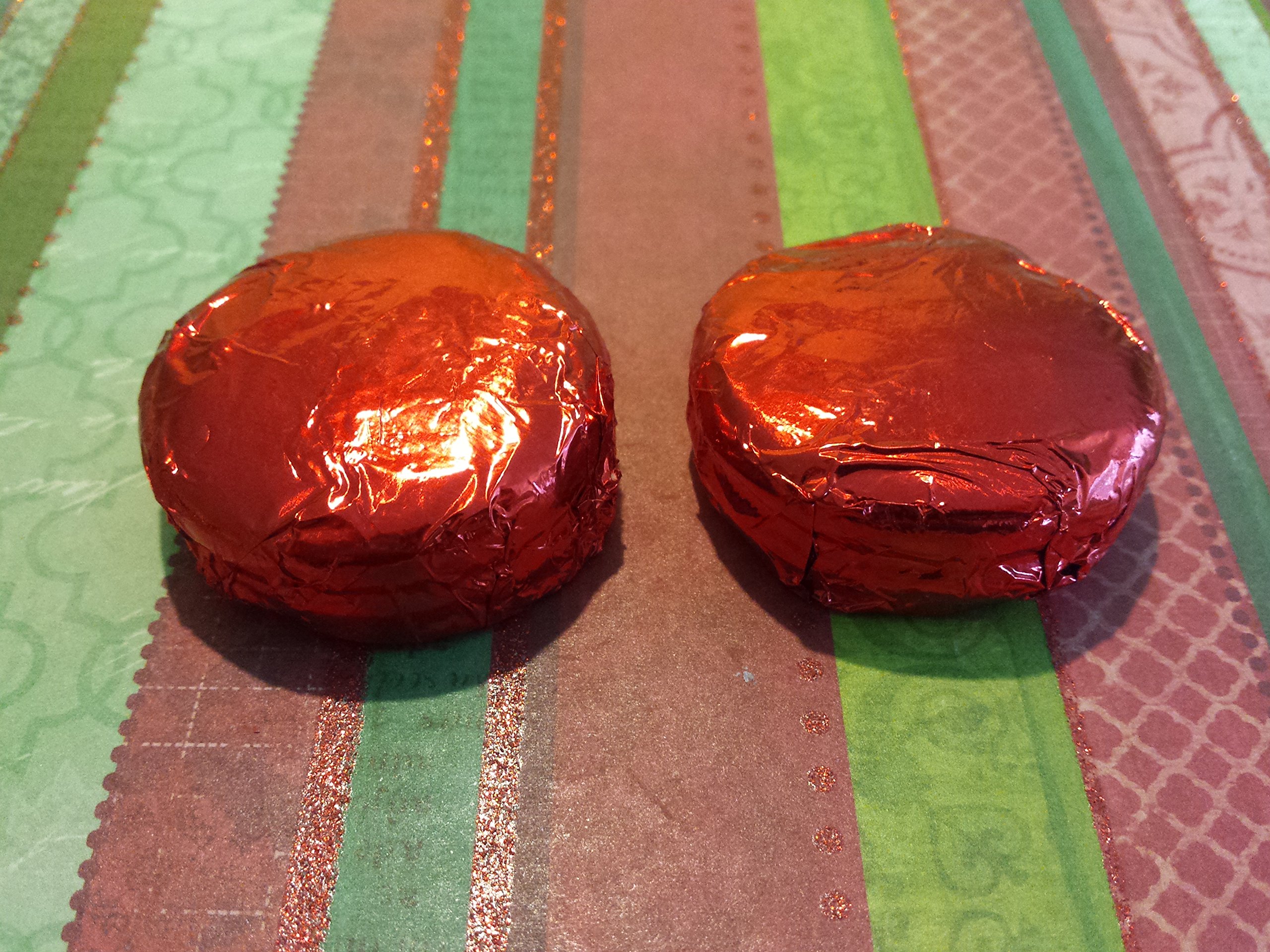 Chocolate Cookies 100pcs in Red Foil - Perfect for Gifts & Parties