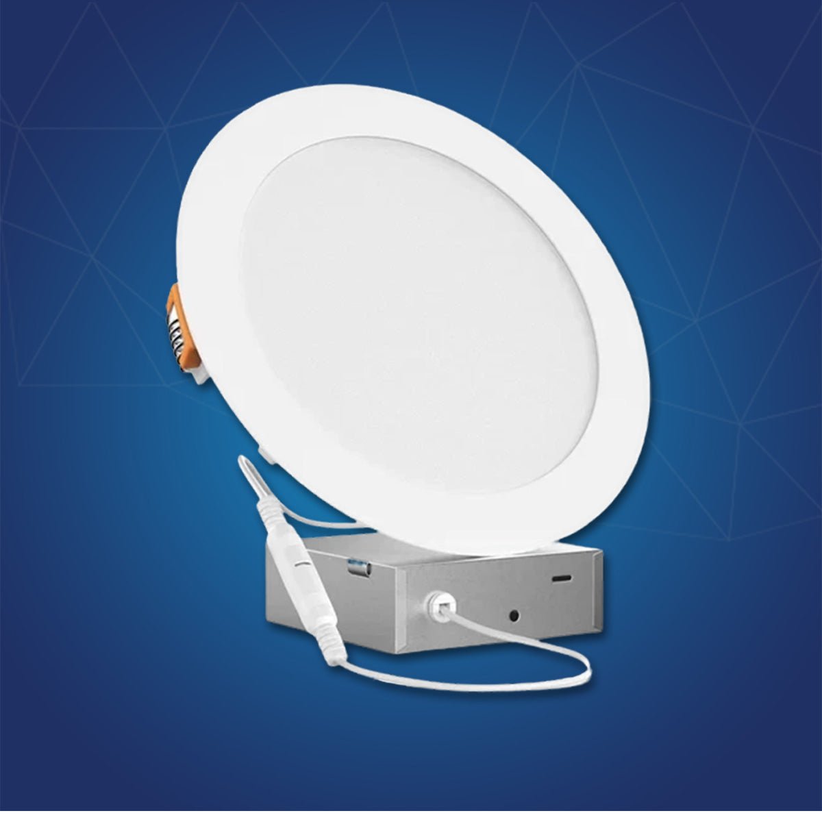12W 6 Inch Ultra Thin LED Recessed Ceiling Light - 900LM, Dimmable Downlight with Junction Box, Damp Rated, ETL & Energy Star Certified - Perfect for Kitchens, Bathrooms & Living Rooms