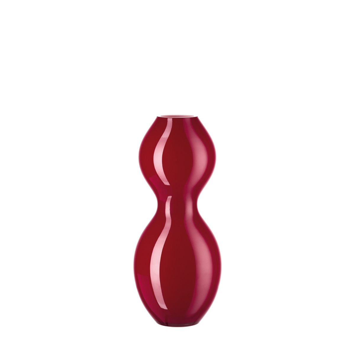 Leonardo 037524 12.6 Inch (32 cm) Red Cocco Flower Vase - Elegant Home Decor for Living Room, Dining Table & Wedding Centerpieces