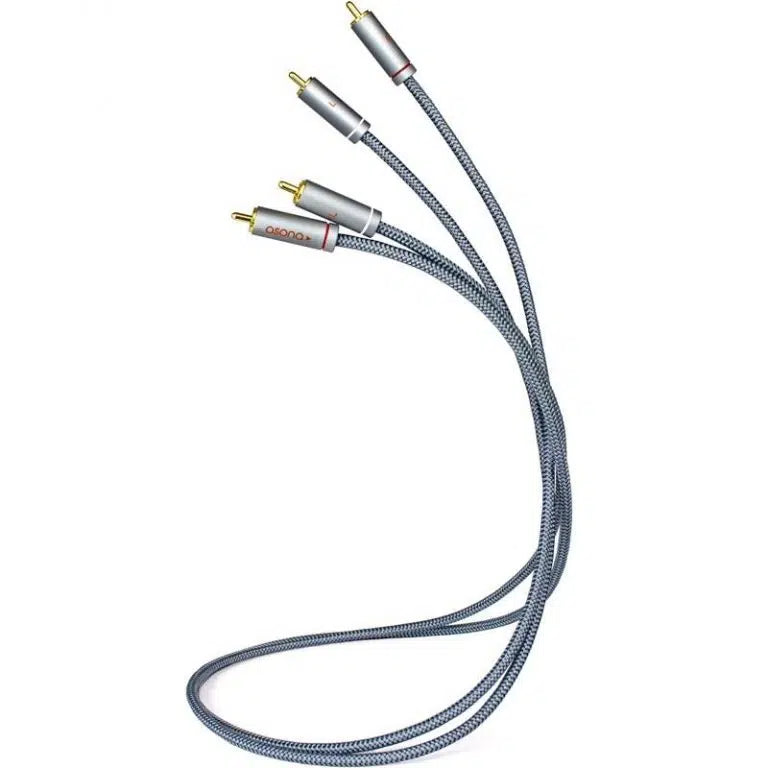 Asona AA100 High-Quality Audio Interconnect Cable Pair - Premium RCA Cables for Home Theater, Stereo System & Hi-Fi Audio Setup