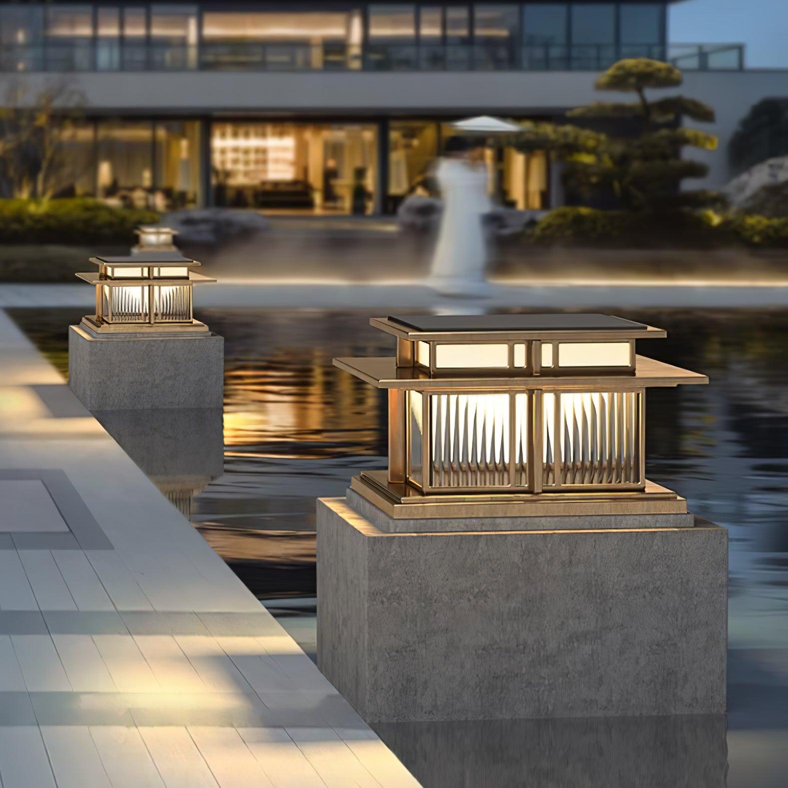 Boilyn Modern Outdoor Pillar Light - Waterproof LED Post Light for Garden, Patio, and Driveway - Energy Efficient Exterior Lighting for Home and Landscape Decor