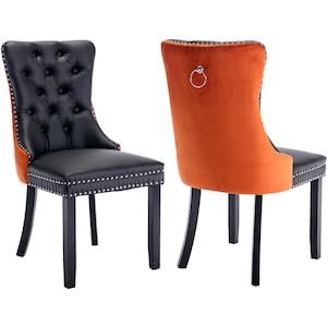 N-2 Black Pu, Orange Velvet