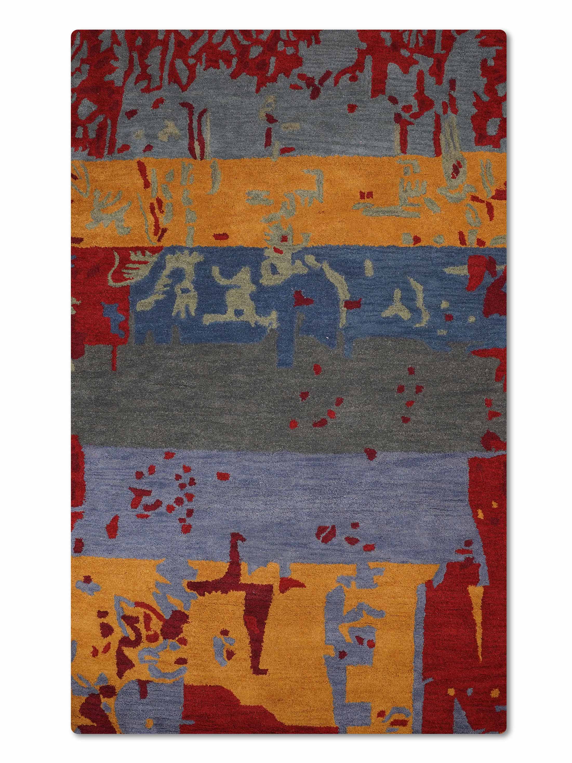 Seraph Hand Tufted Wool Area Rug - Soft & Durable Living Room Carpet for Bedroom, Dining Room Decor | Non-Slip Backing, Easy to Clean