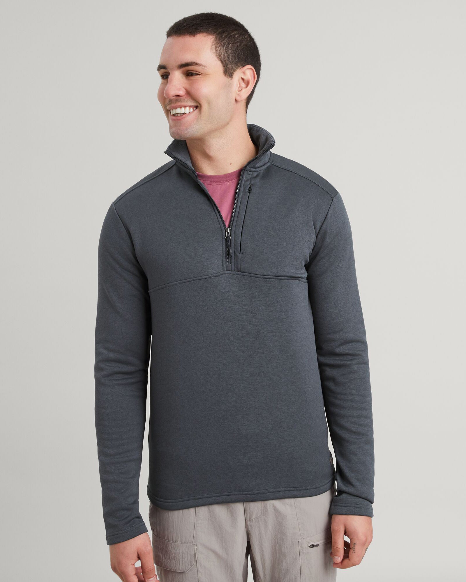 Ohoka Men's Fleece Pullover Hoodie - Soft Winter Warm Jacket for Outdoor Activities, Hiking & Casual Wear - Night Marle Color