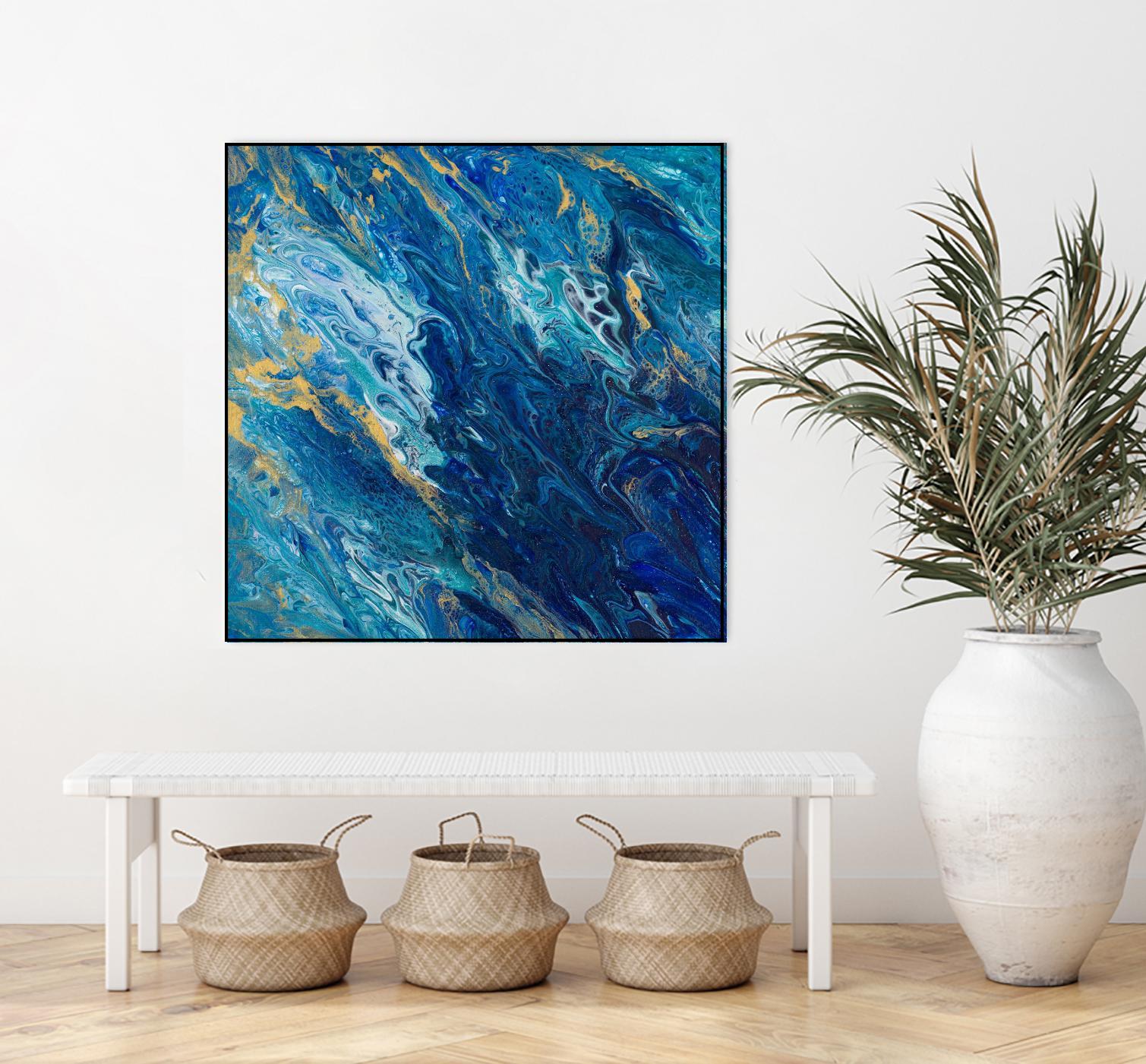 Blue Marble - Premium Decorative Stone for Home & Garden Decor | Perfect for Landscaping, Aquariums, and DIY Crafts