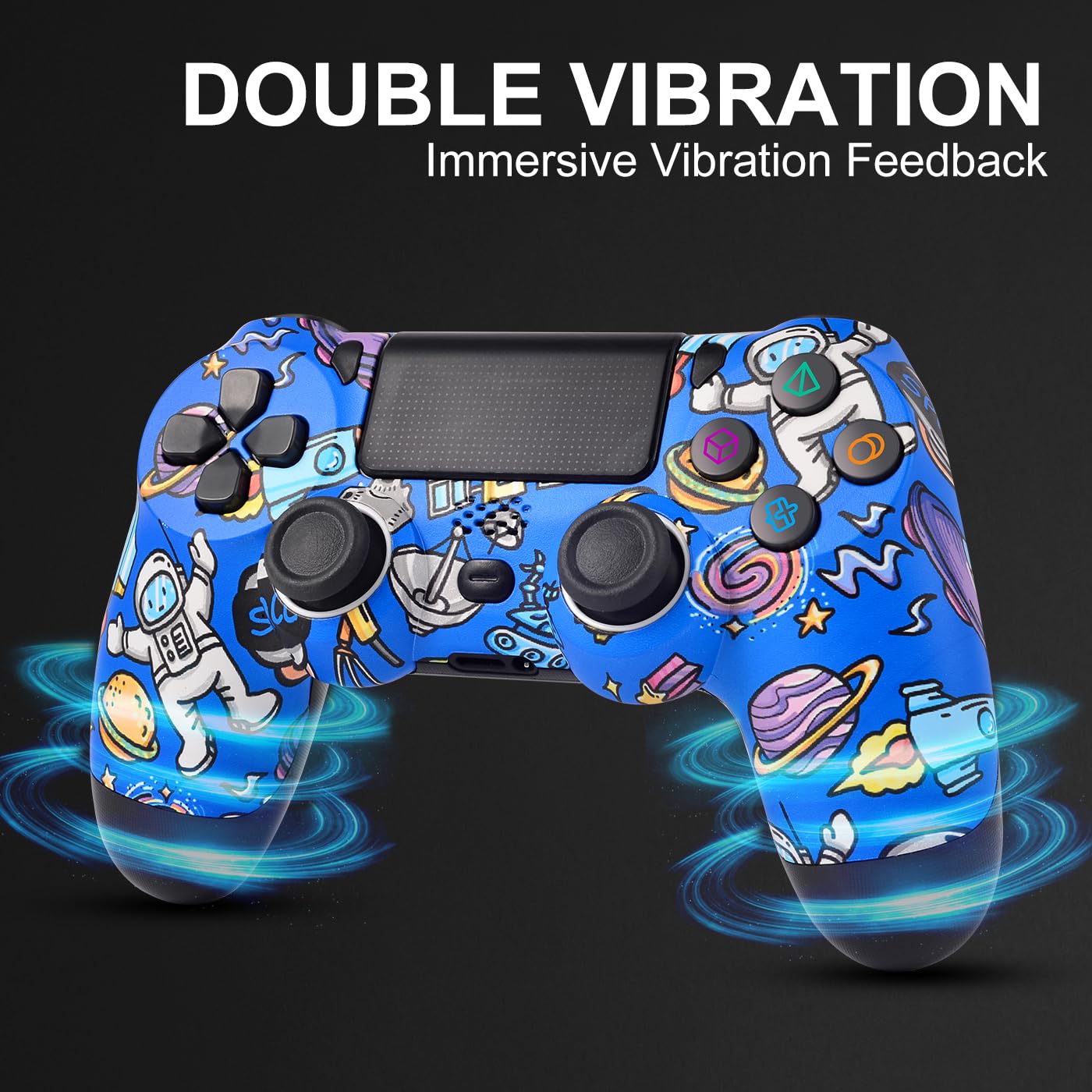 Wireless PS4 Controller for PS4/Slim/Pro - Blue | Gaming Accessory