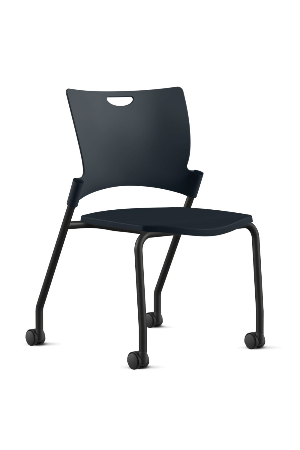 Ergonomic 9 to 5 BELLA All-Plastic Swivel Tilt Training Chair (1315GT) - Perfect for Office, Home Study & Computer Workstations