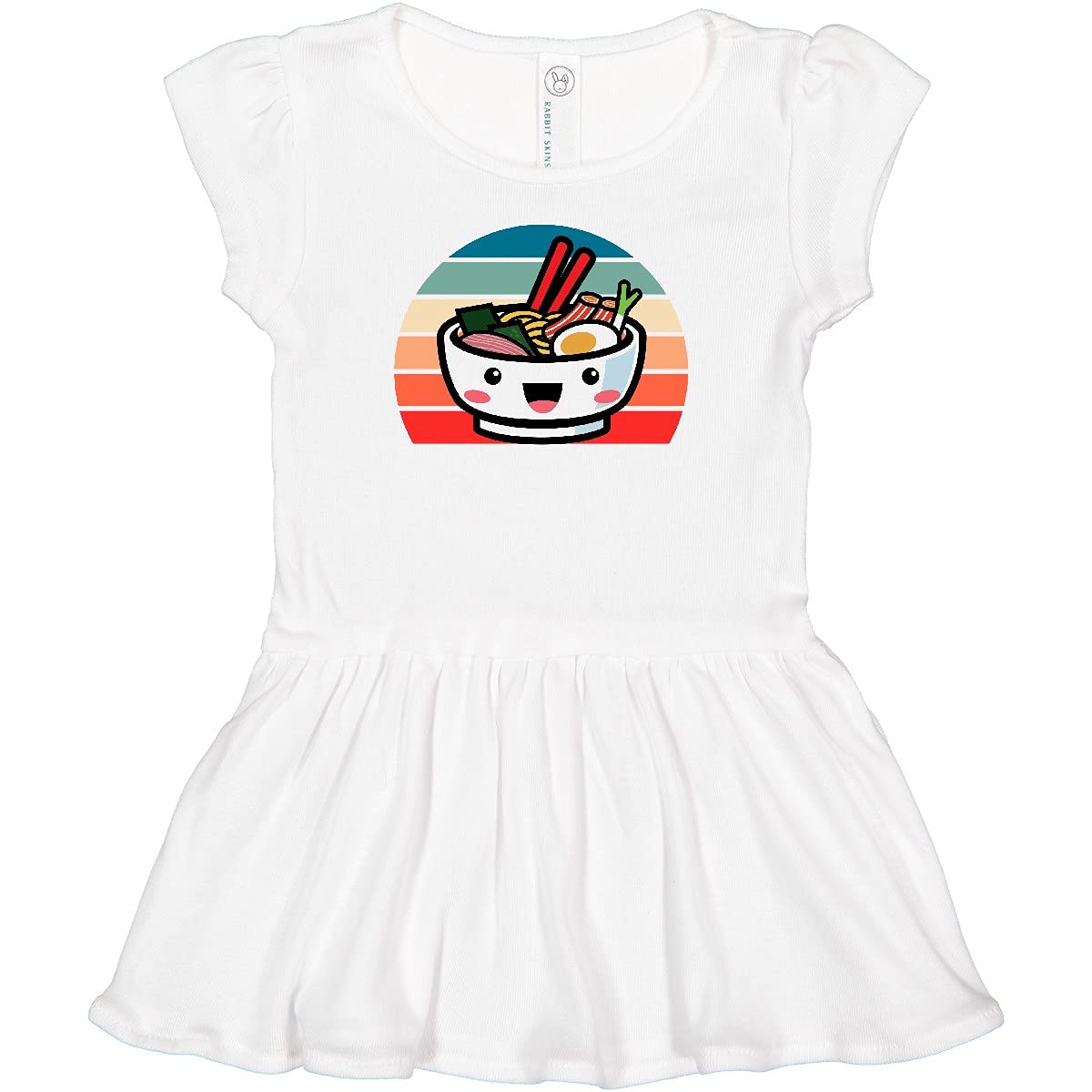 Inktastic Noodle Bowl Japanese Cute Ramen Kawaii Infant Dress - Adorable Baby Girl Outfit for Casual Wear, Photo Shoots & Themed Parties