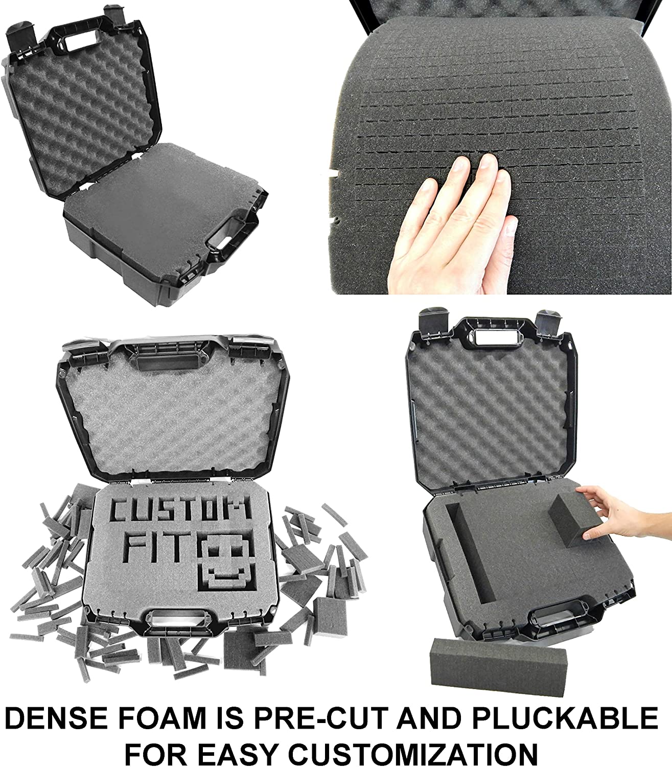 CASEMATIX Hard Shell Travel Case for Maonocaster Lite Audio Mixer - Customizable Foam Interior Protection | Durable Podcast Equipment Storage | Perfect for Studio, Live Shows & Travel