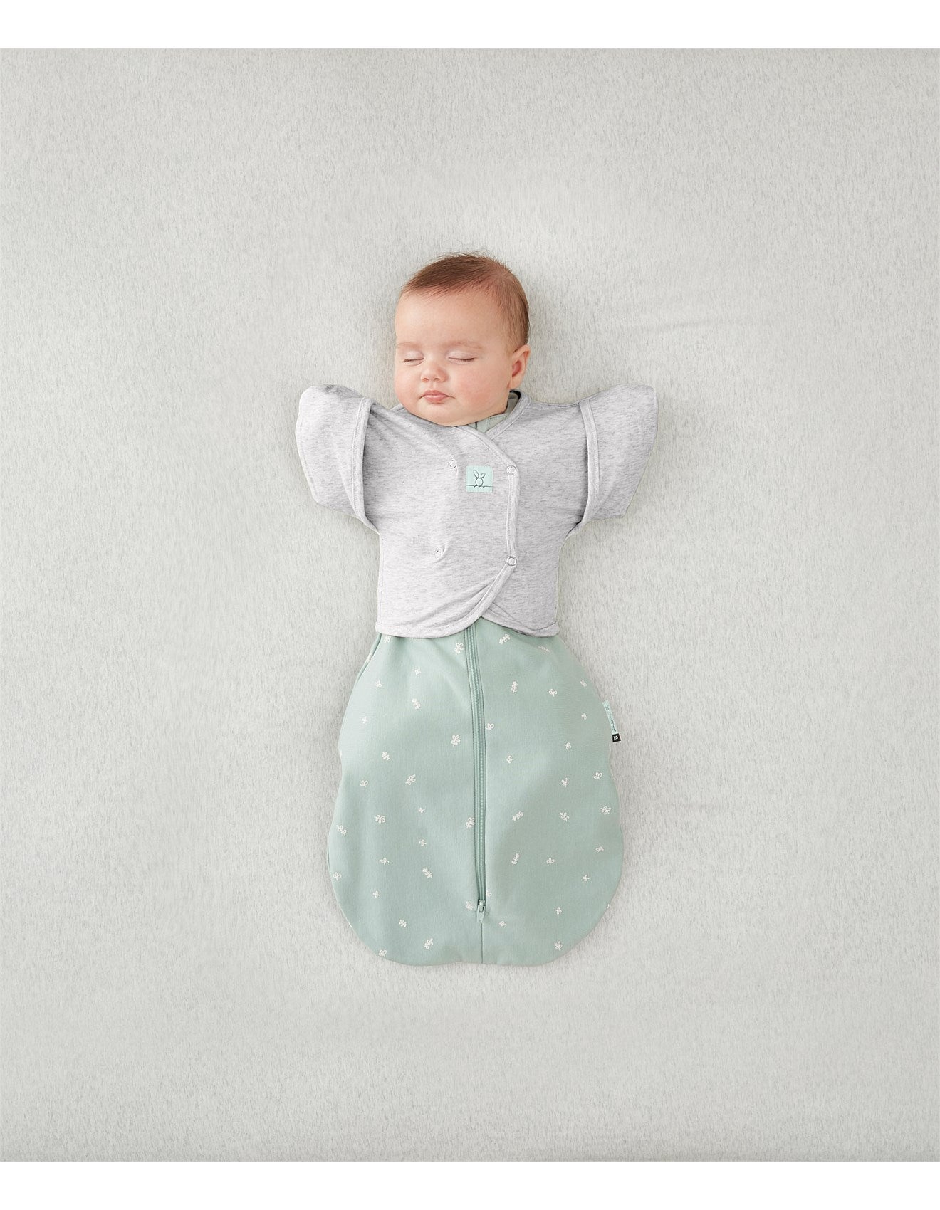 ergoPouch Sage Cocoon Swaddle Sleep Starter Pack 1.0 TOG | Newborn Baby Swaddle Blanket for 0-3 Months | Perfect for Nursery, Daycare & Travel