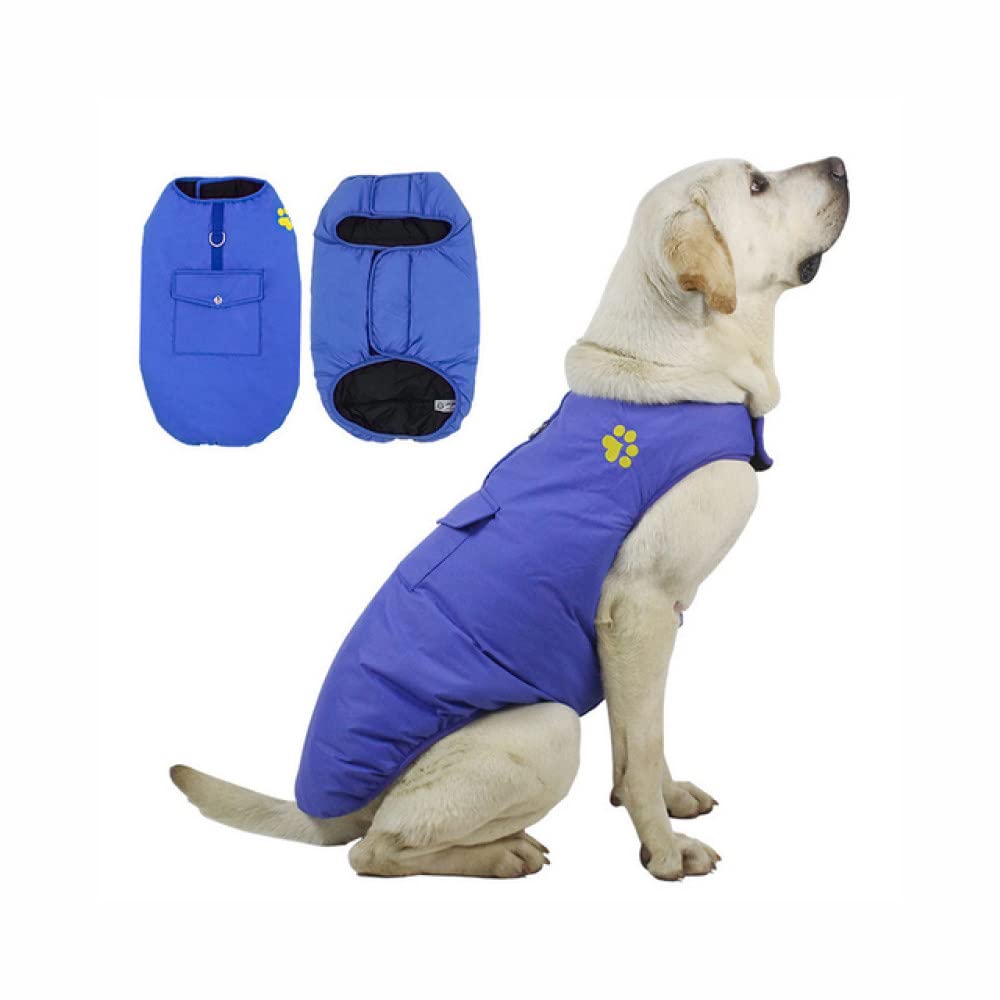 HUANSUN Dog Clothes - Cotton Pet Vest & Harness for Small Medium Large Dogs, Reversible Warm Winter Coat with 6 Color Options - Perfect for Outdoor Walks, Cold Weather Protection & Fashion Styling