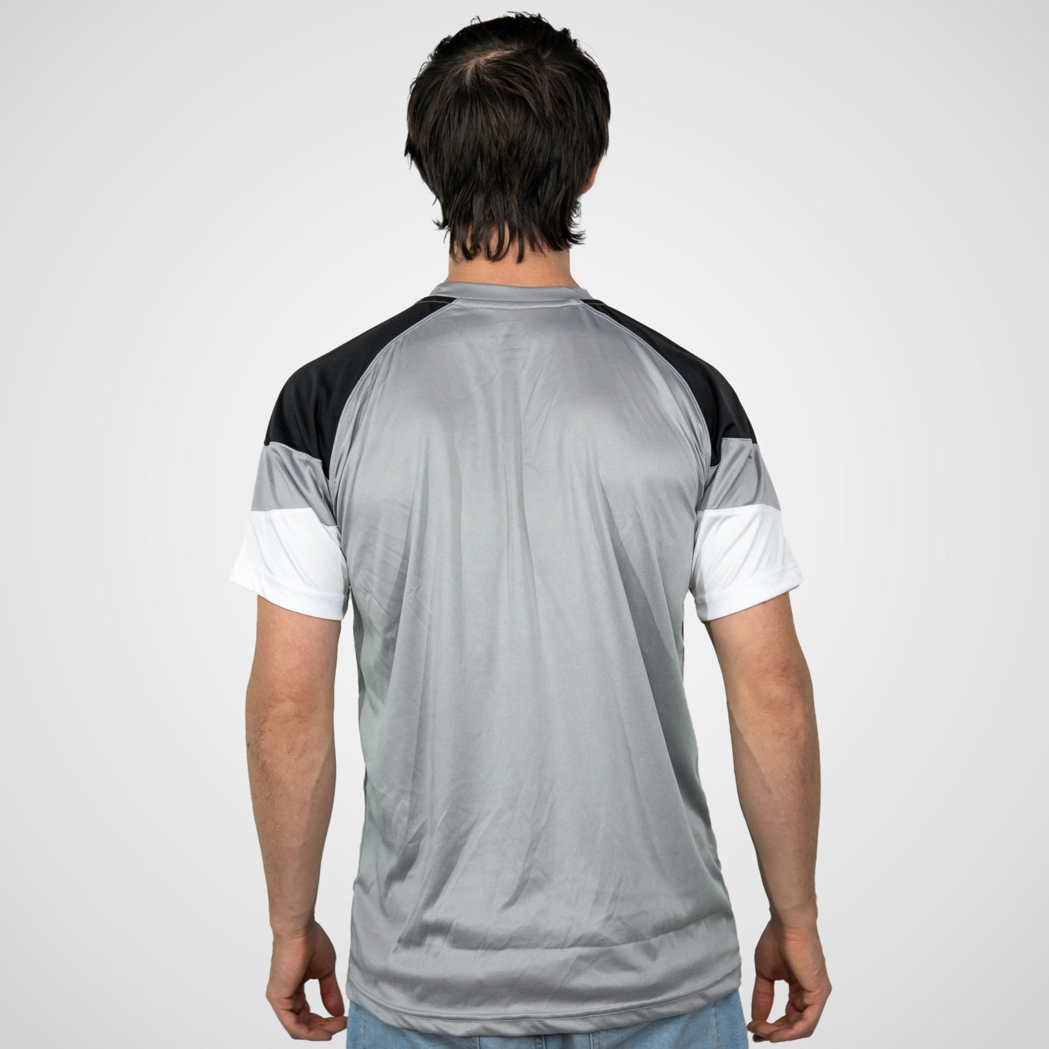 Brooklyn FC Tritone Grey Soccer Jersey - Men's Football Shirt for Training & Match Play - Perfect for Fans, Players & Gifting