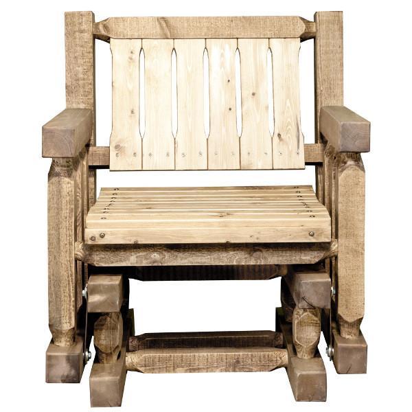 Homestead Single Seat Glider - Comfortable Patio Swing Chair for Outdoor Relaxation - Perfect for Porch, Garden, and Backyard Lounging