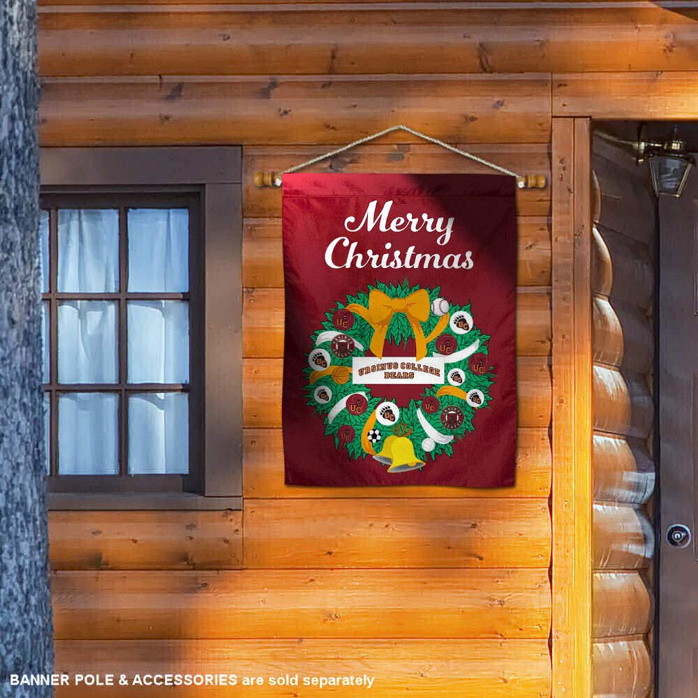 Ursinus Bears Happy Holidays Christmas Banner Flag - Perfect for Home Decor, Party Supplies & Festive Celebrations