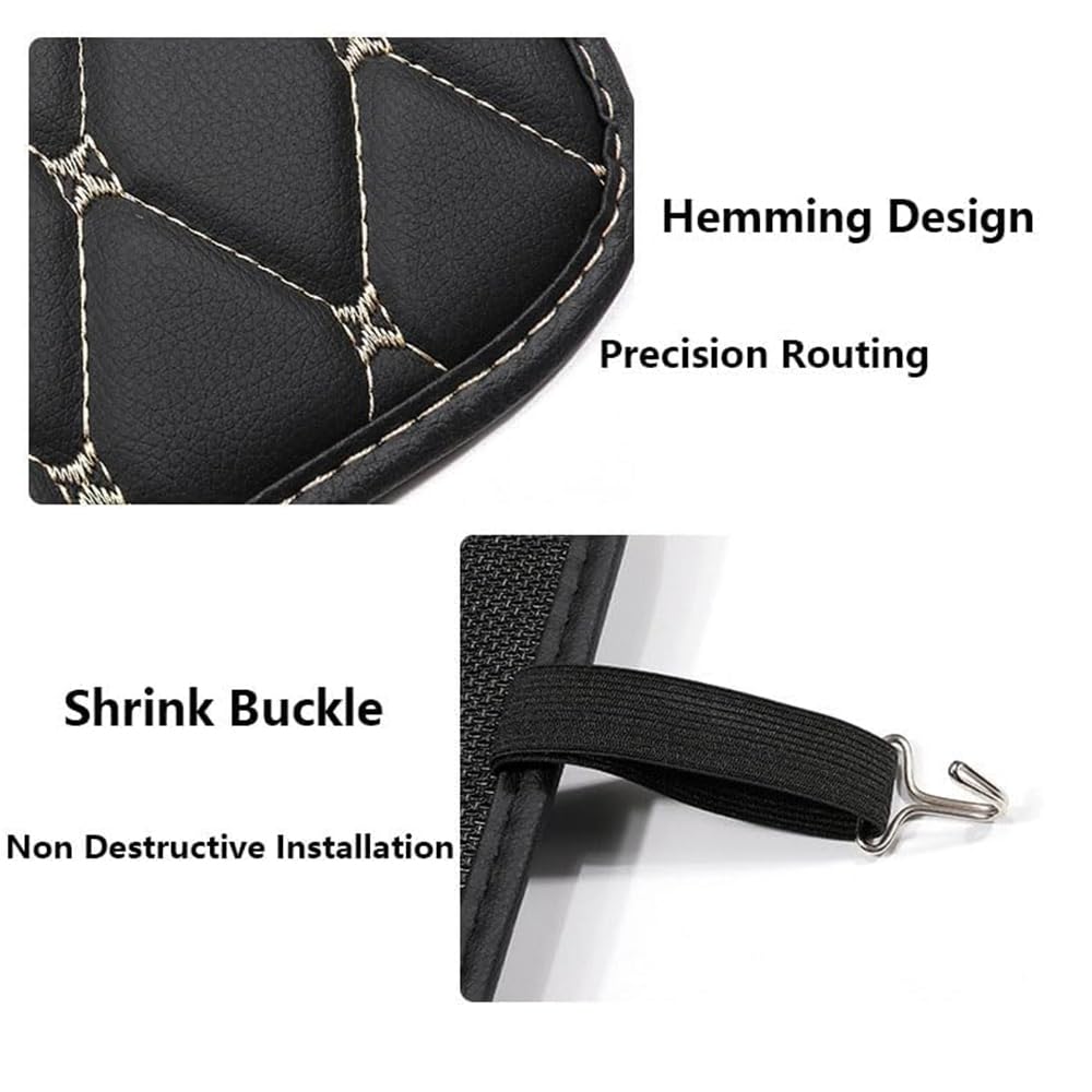 2 Pcs Car Seat Back Anti Kick Pad for Peugeot 508 SW II/508 SW I 8E Wagon Estate 2010-2025 - Waterproof Leather Seat Back Cover Protector, Anti-Scratch Car Seat Cushion - Perfect for Family Road Trips & Child Safety Protection