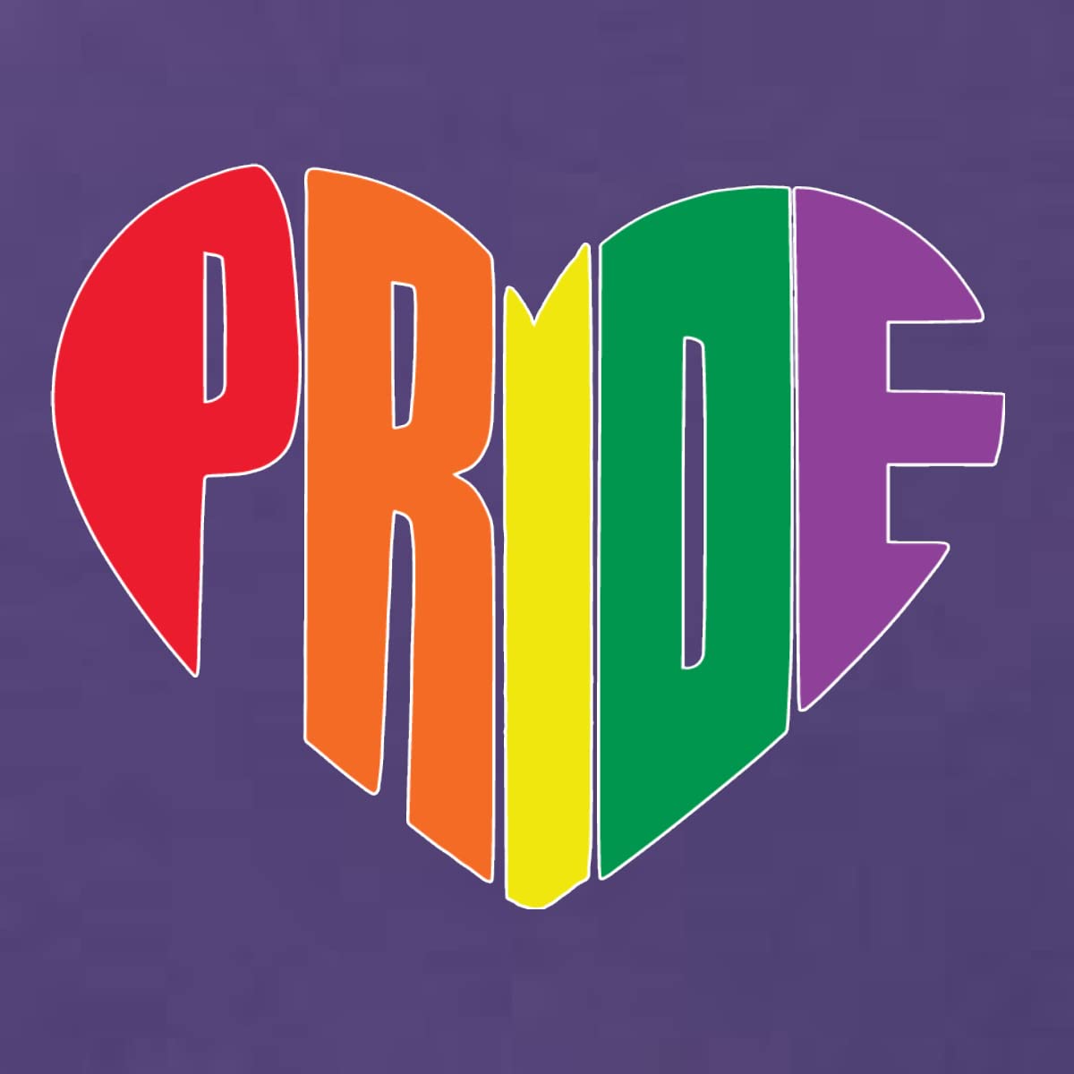 Rainbow LGBTQ Gay Pride Heart LGBT Pride Women's Junior Fit V-Neck T-Shirt - Perfect for Pride Parades, LGBTQ Events & Everyday Wear