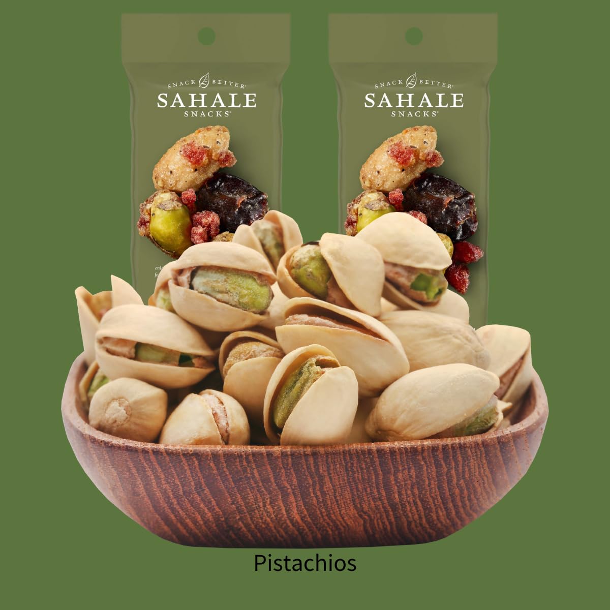Premium SUPREME BOX Sahale Snacks Pomegranate Flavored Pistachios Glazed Mix - Gluten Free, Non-GMO, Individually Wrapped 1.5oz (Pack of 5, 7.5oz Total) - Healthy Snack for Office, Travel & Hiking