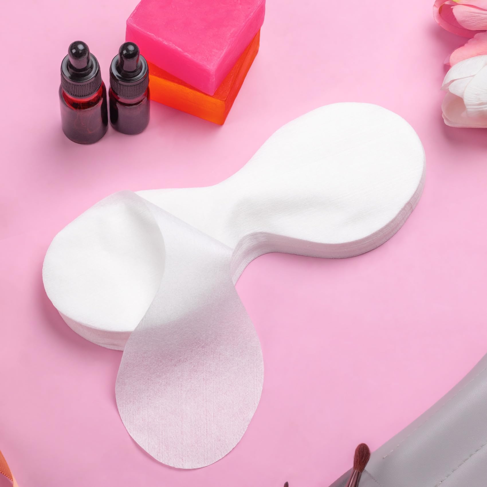 50 Sheets Disposable Non-Woven Eye Covers | Cotton Facial Eye Masks for Spa & Skincare | DIY Moisturizing Eye Mask Paper | Perfect for Relaxation, Dark Circle Treatment & Beauty Sleep