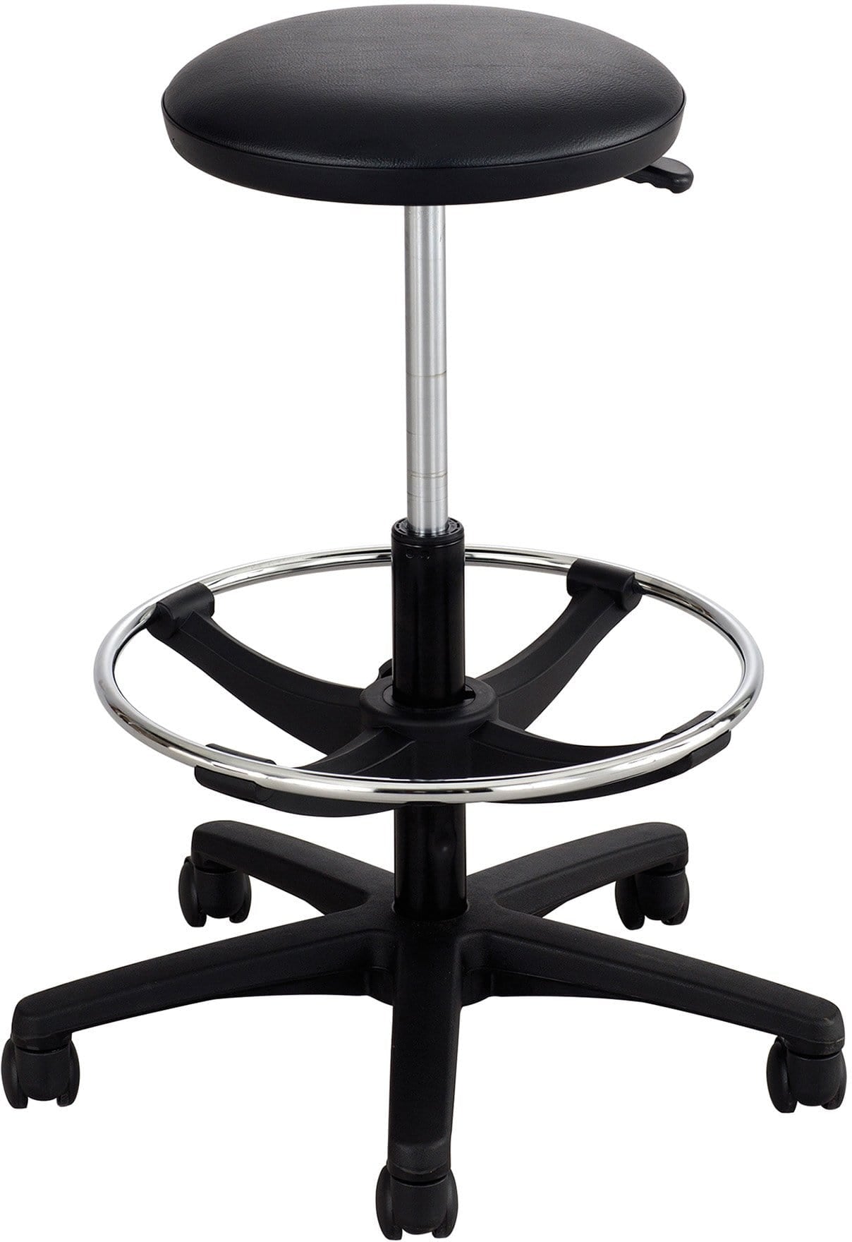 Safco 3436 Extended Height Adjustable Lab Stool - Ergonomic Design for Laboratories, Classrooms & Workspaces - Perfect for Scientists, Teachers & Professionals