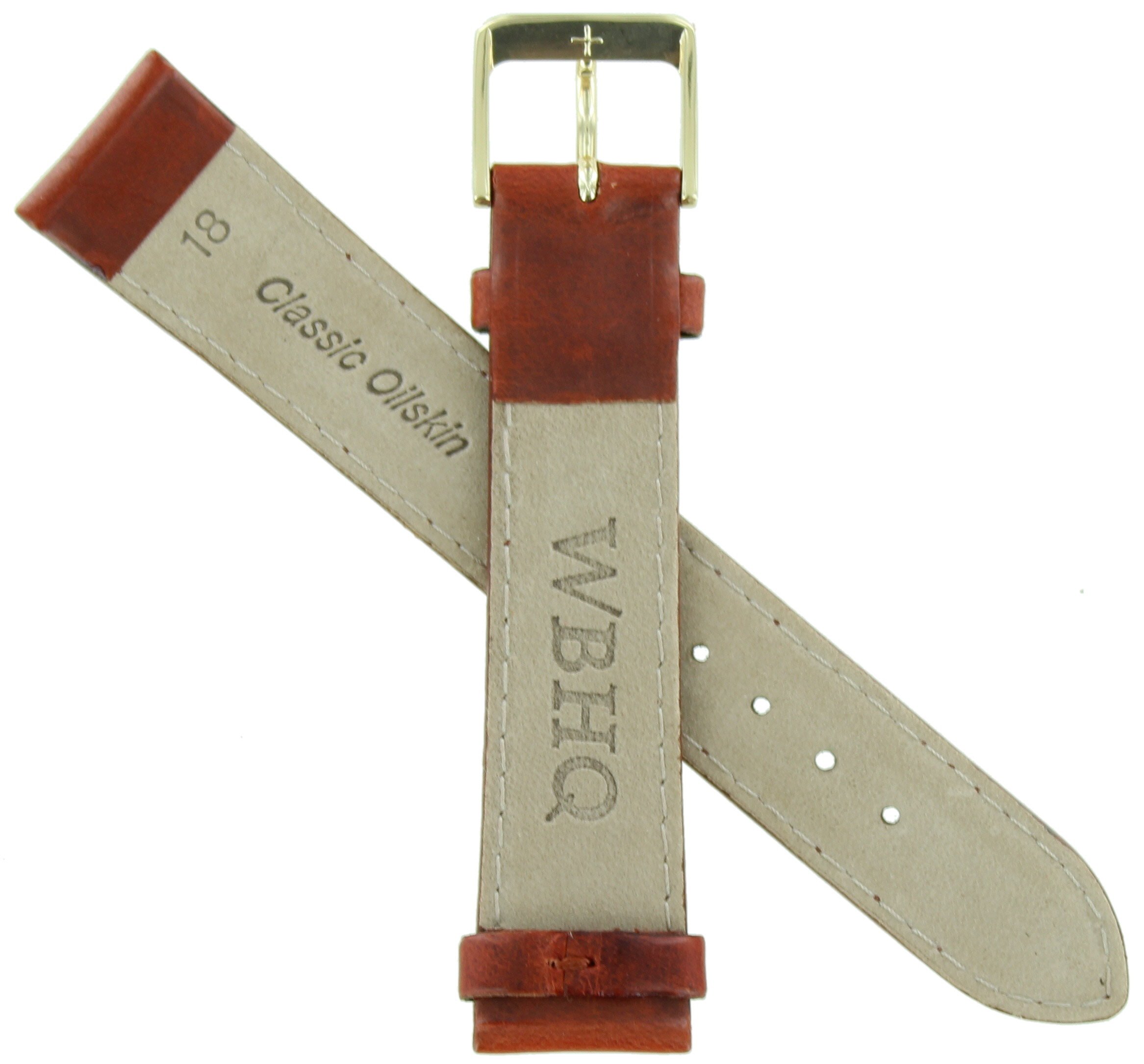 20mm Red Brown 534 Classic Oilskin Watch Band - Durable Leather Replacement Strap for Men's & Women's Watches - Perfect for Casual, Business & Outdoor Activities