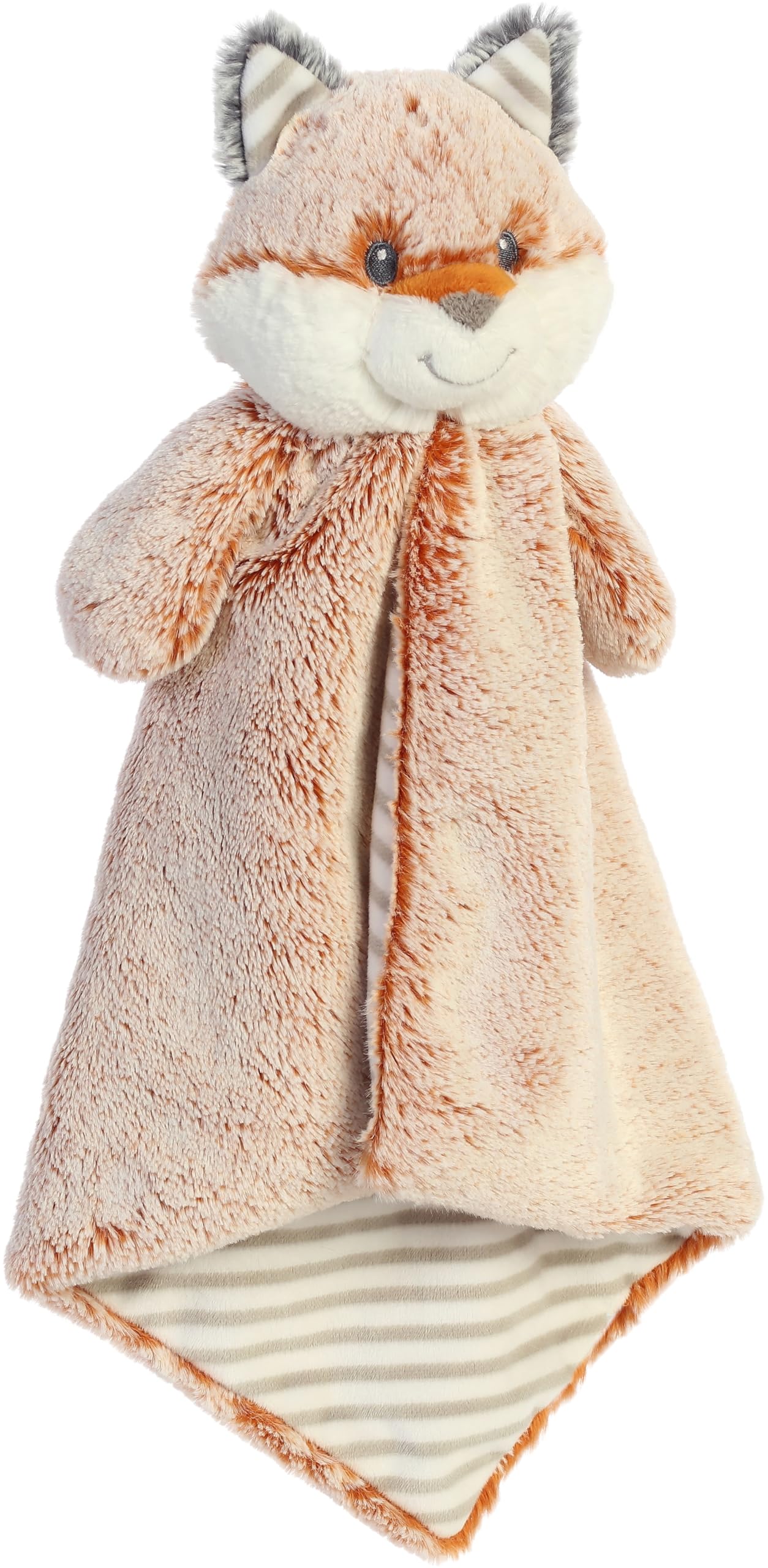 Aurora® Snuggly Cuddlers Luvster™ Felton™ 16-inch Brown Stuffed Animal Plush Toy - Soft Baby Security Blanket & Sleep Aid Companion for Toddlers - Perfect for Bedtime, Nursery Decor, and Emotional Comfort