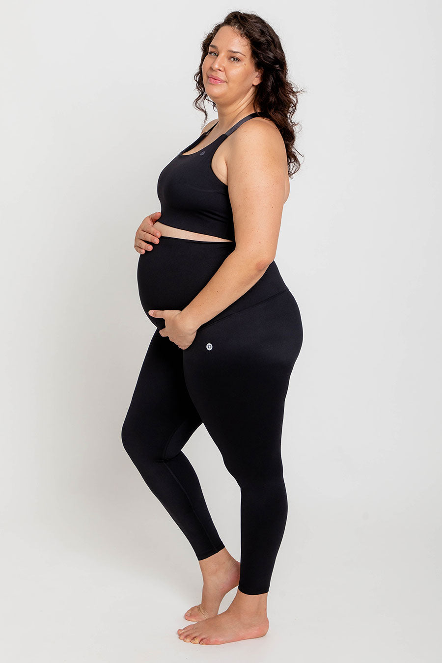 Best Maternity Support Leggings for Pregnancy - Black - Comfortable & Stretchy for Yoga, Workouts & Everyday Wear