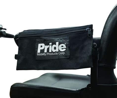 Pride Mobility 小型代步车扶手马鞍包 DWR1020D010 - 便携储物解决方案，适用于日常出行和户外活动