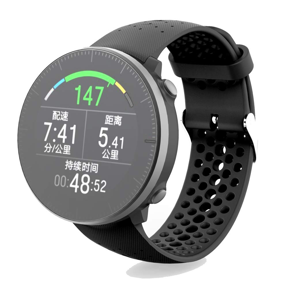 MEIYIN Unisex Soft Silicone Sports Watch Band - Replacement Strap for Vantage M - Comfortable Durable Wristband for Running, Gym, Hiking & Outdoor Activities
