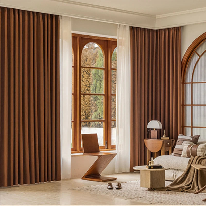 Claire Polyester Wavy Pattern Curtain Swatch - Elegant Window Treatment for Living Room, Bedroom & Home Decor