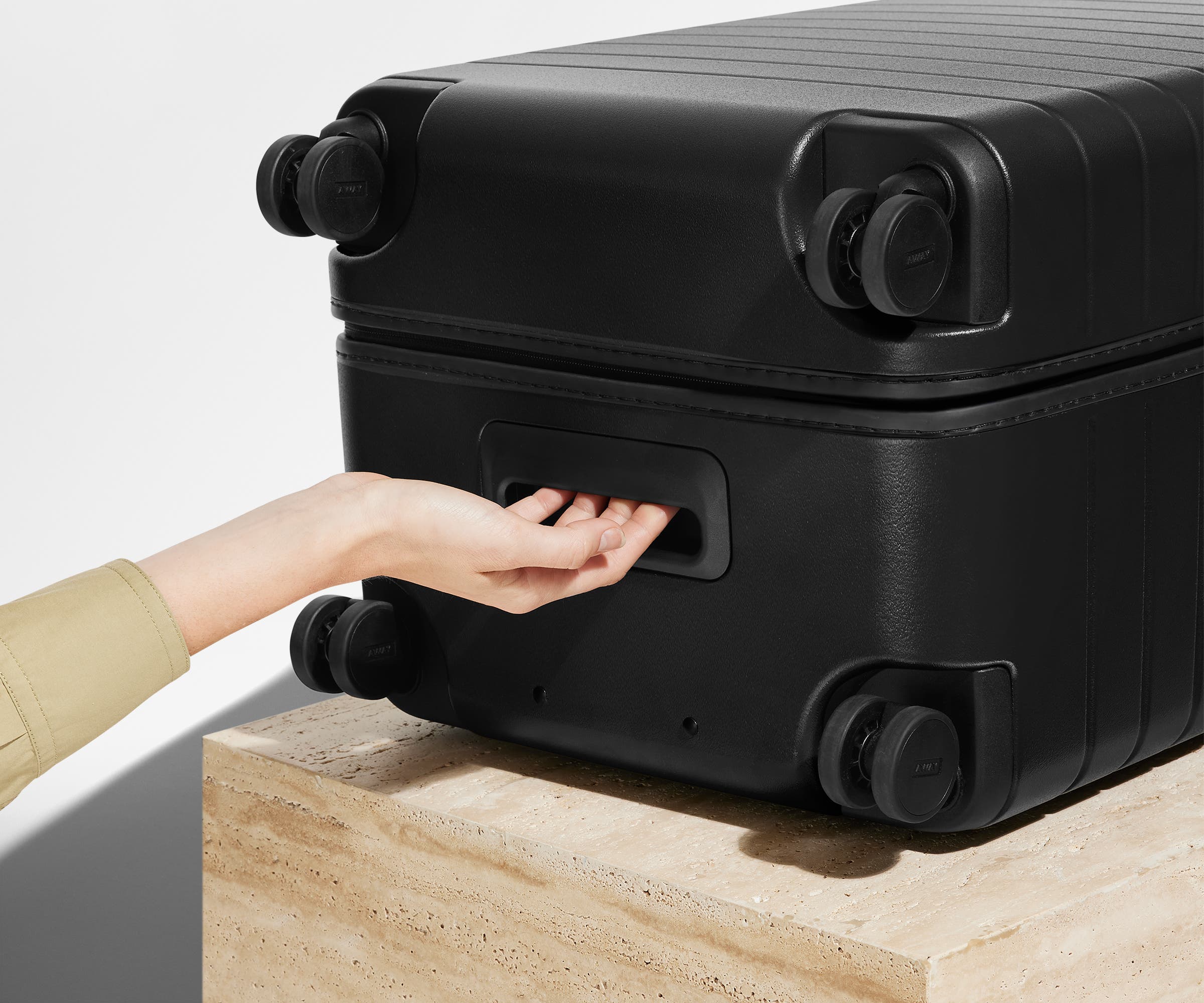 Jet Black Travel Trunk - Durable & Stylish Luggage for Air Travel, Road Trips & Adventure Vacations
