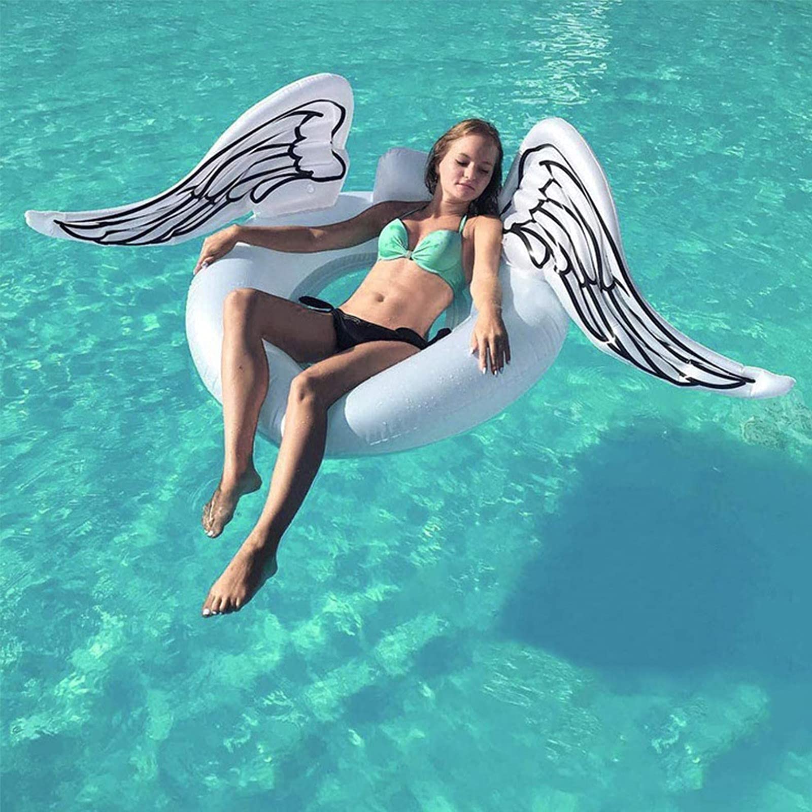 **Premium Inflatable Pool Float Tube for Adults & Teens - Durable Lake & Beach Floating Raft, Comfortable Pool Floaties for Relaxing, Swimming, Sunbathing - Perfect for Summer Vacations, Pool Parties & Water Fun**
