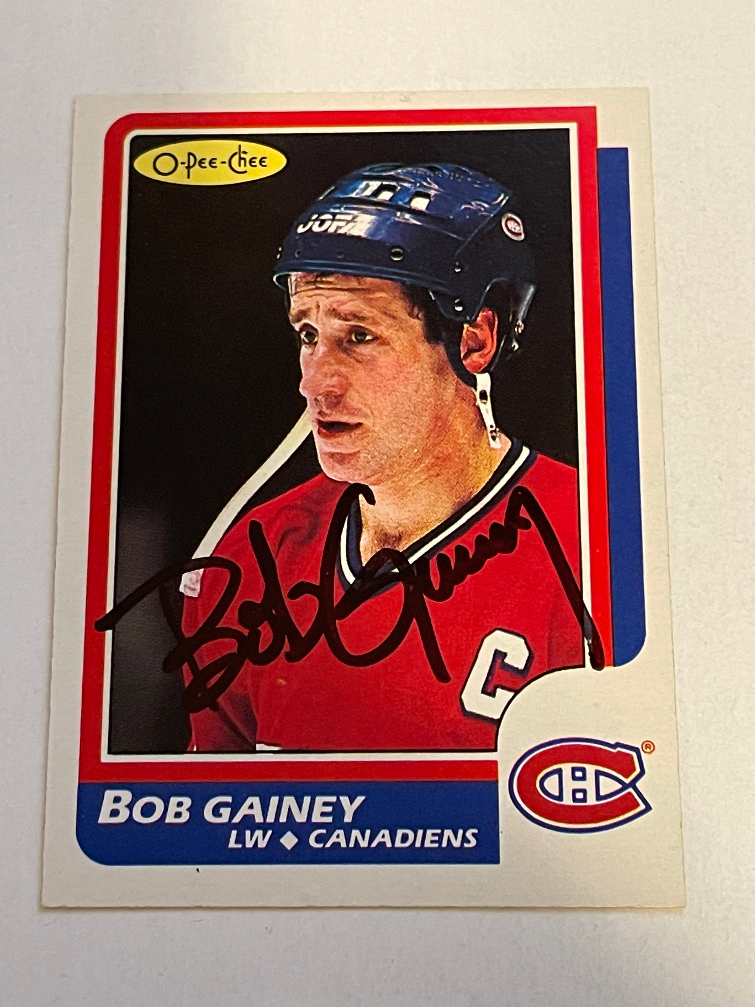 Authentic Bob Gainey Autographed Hockey Card with COA - Limited Edition Collectible for NHL Fans, Sports Memorabilia Enthusiasts, and Hockey Card Collectors - Perfect for Display, Gifts, and Investment