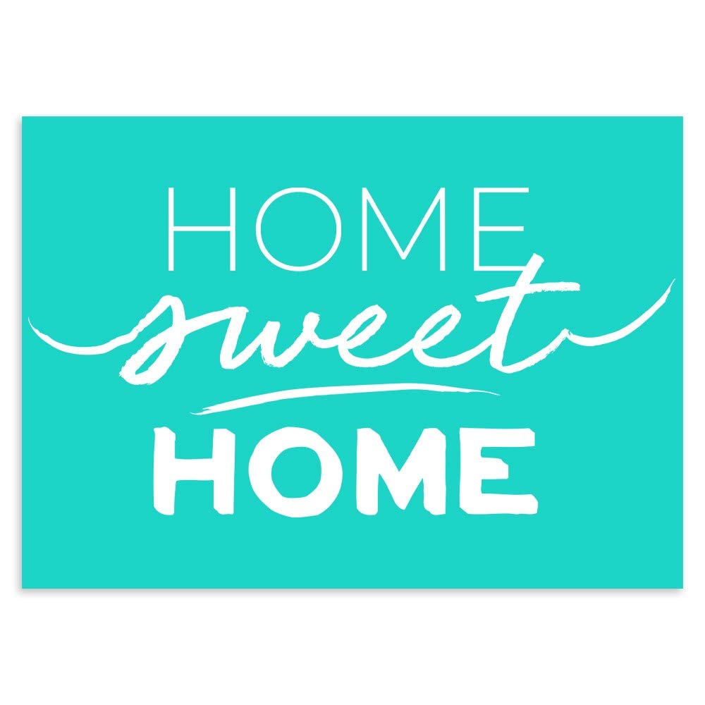 Home Sweet Home Stencil - 5x7 Inch Silk Screen Stencils for Chalk Paste, Self-Adhesive & Washable Reusable Transfers - Perfect for DIY Wall Art, Furniture Decoration, and Craft Projects