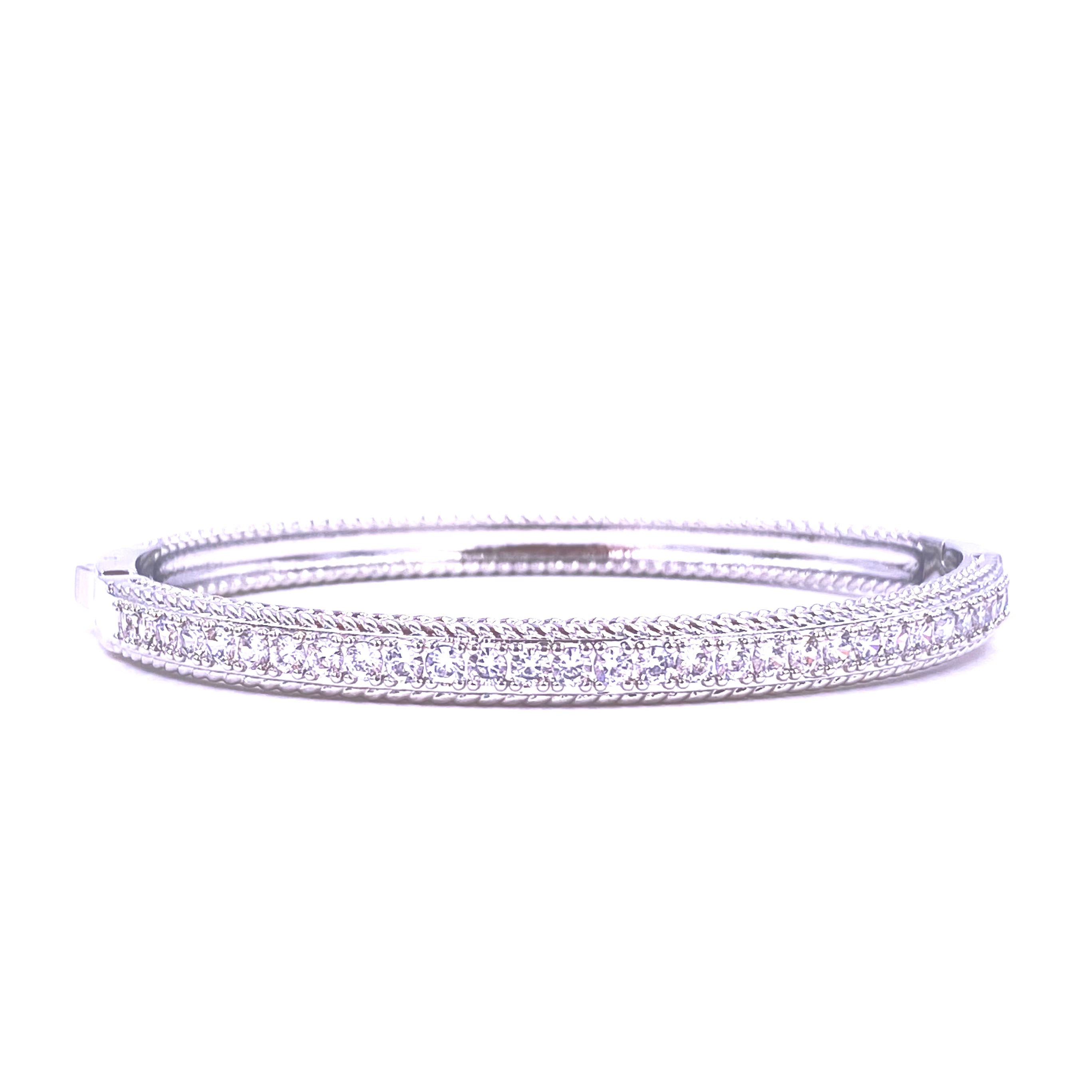 Ashley Gold Stainless Steel CZ Cluster Bar Bangle Bracelet for Women - Elegant Cubic Zirconia Jewelry for Party, Wedding & Evening Wear