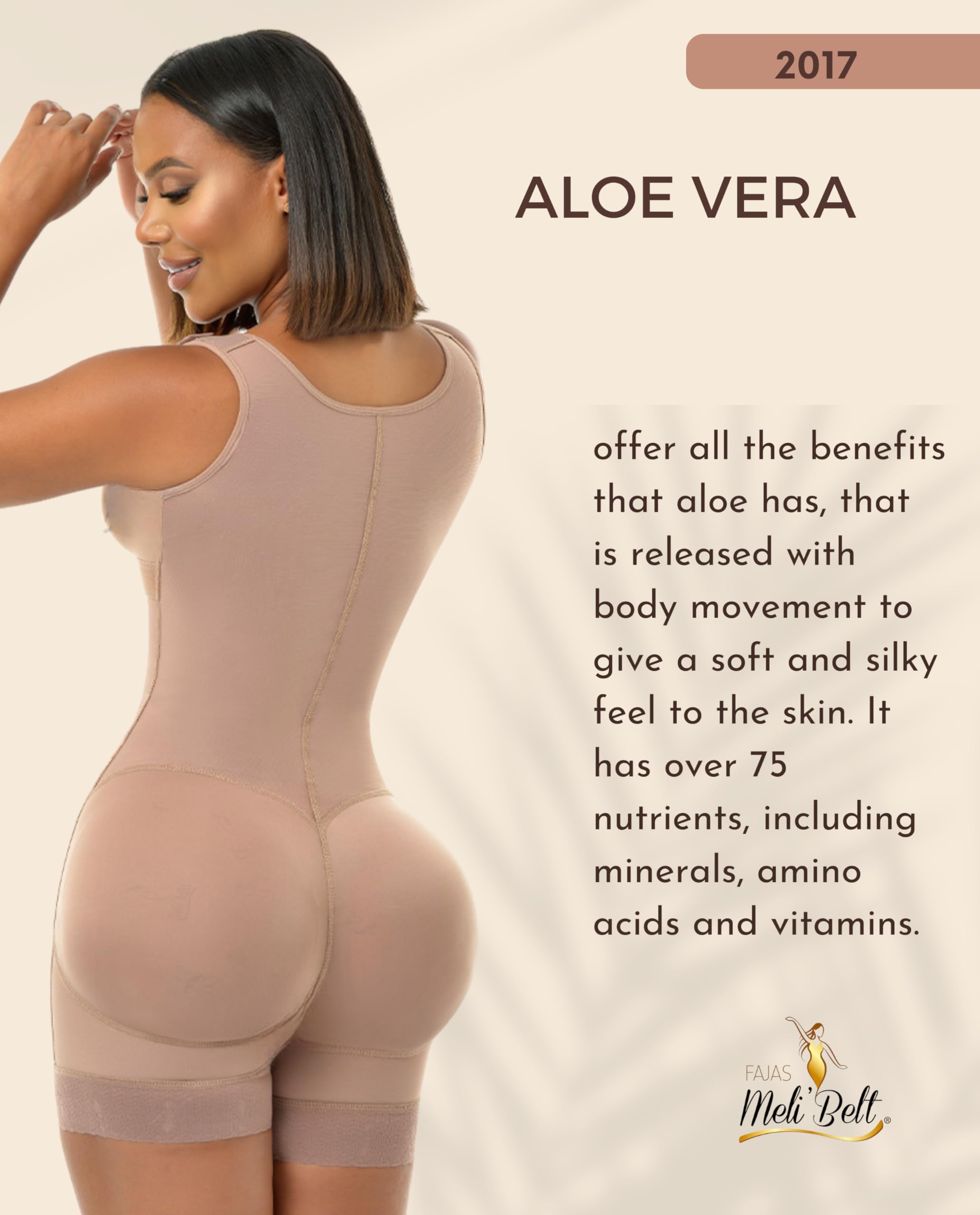 Melibelt 2017 Colombian Shapewear for Women - High Compression Waist Trainer Shorts with Built-in Bra - Tummy Control & Body Shaper for Workout, Postpartum, Everyday Wear