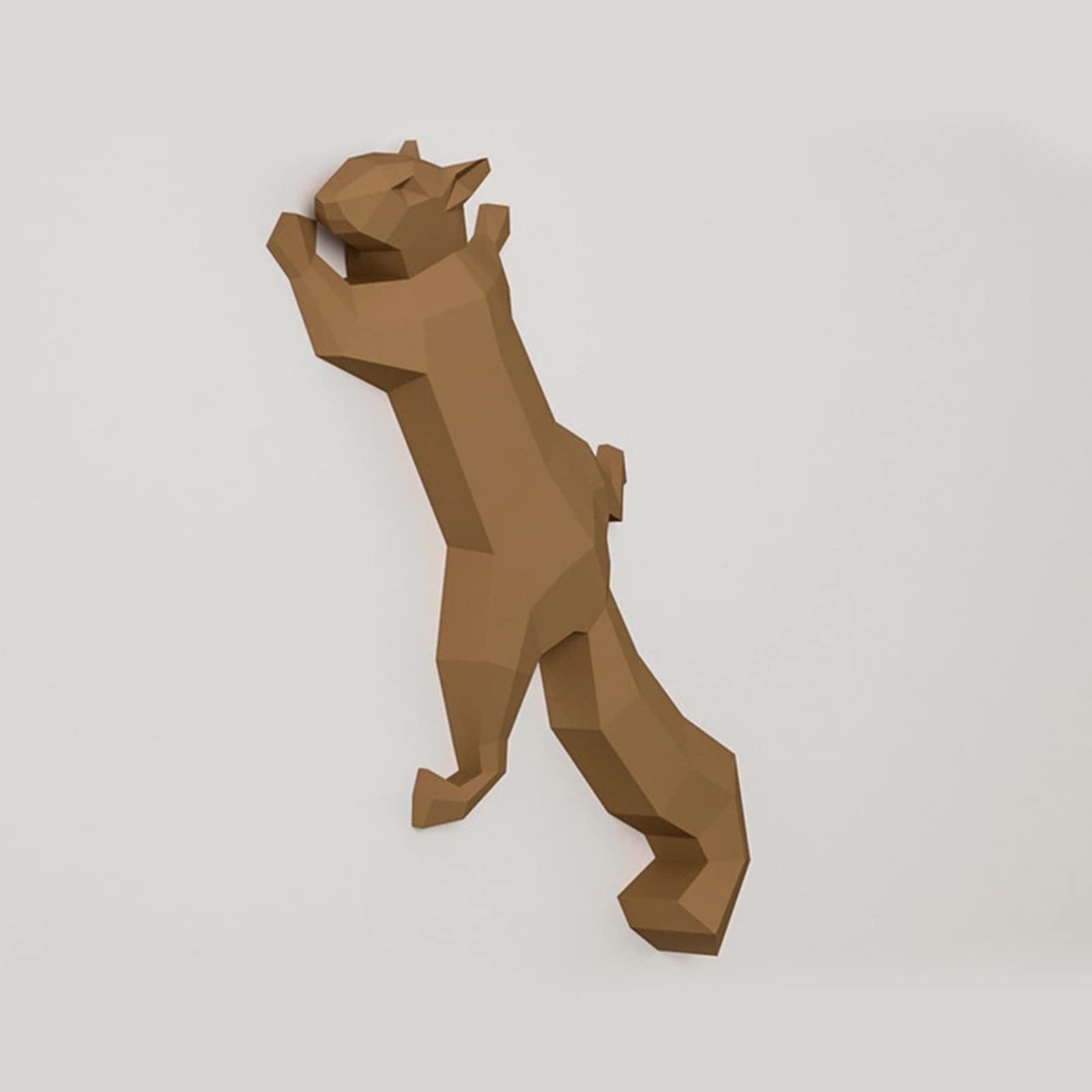 3D Paper Squirrel Model - DIY Wall Decor for Home & Party Props