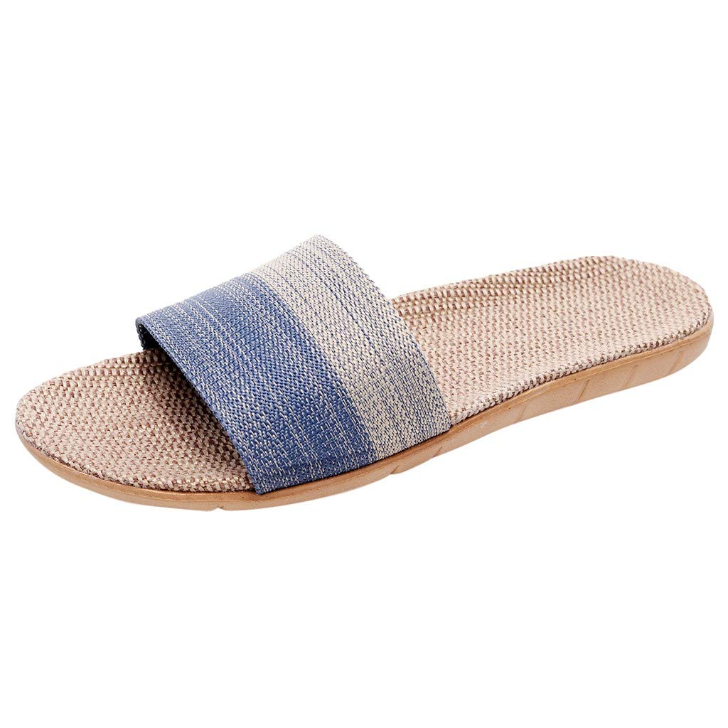 RUIY Breathable Linen Flip-Flops for Men & Women - Comfortable Cotton Sandals, Beach Slippers, Home & Bedroom Shoes | Perfect for Summer, Poolside, and Indoor Relaxation