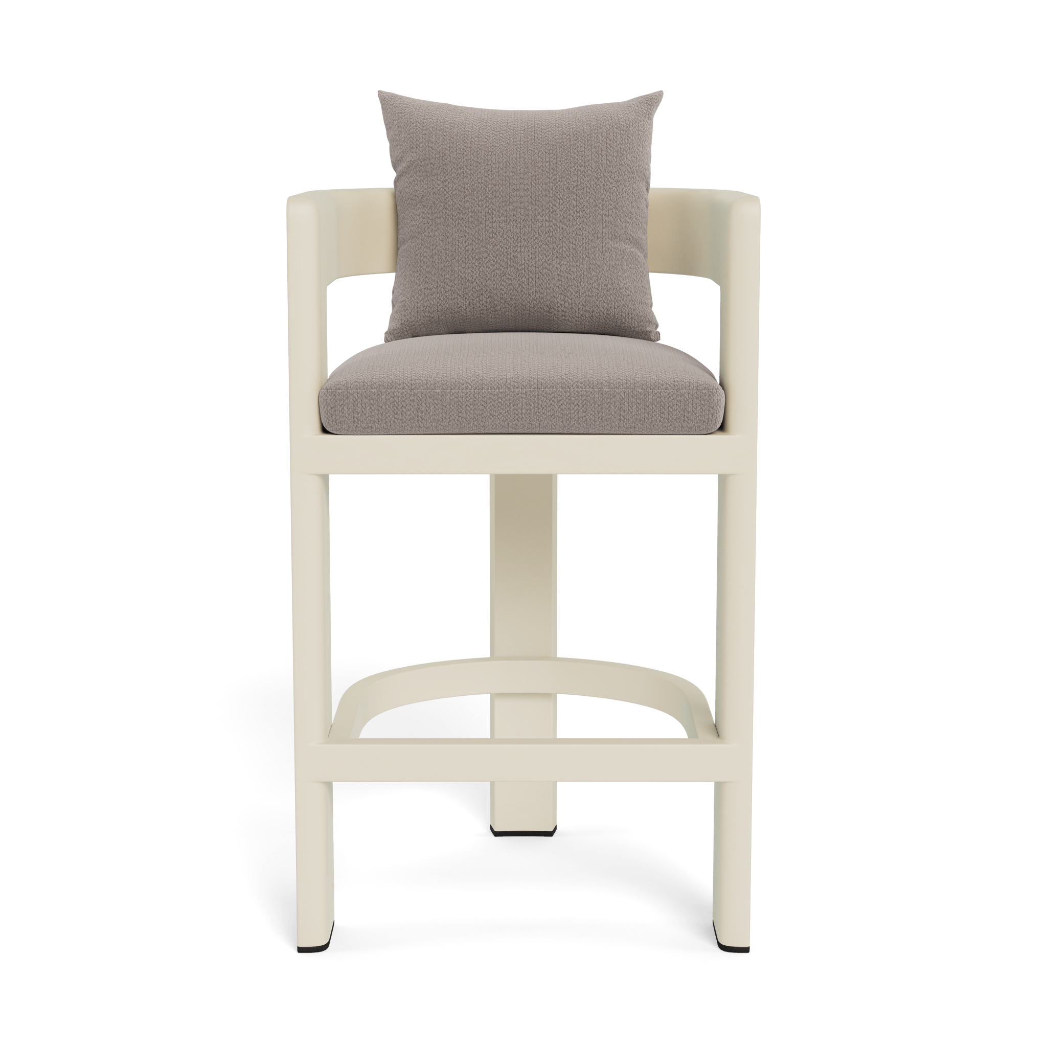 Victoria Aluminum Bar Stool - Adjustable Height Modern Kitchen Counter Stool with Backrest - Perfect for Home Bar, Kitchen Island & Outdoor Patio