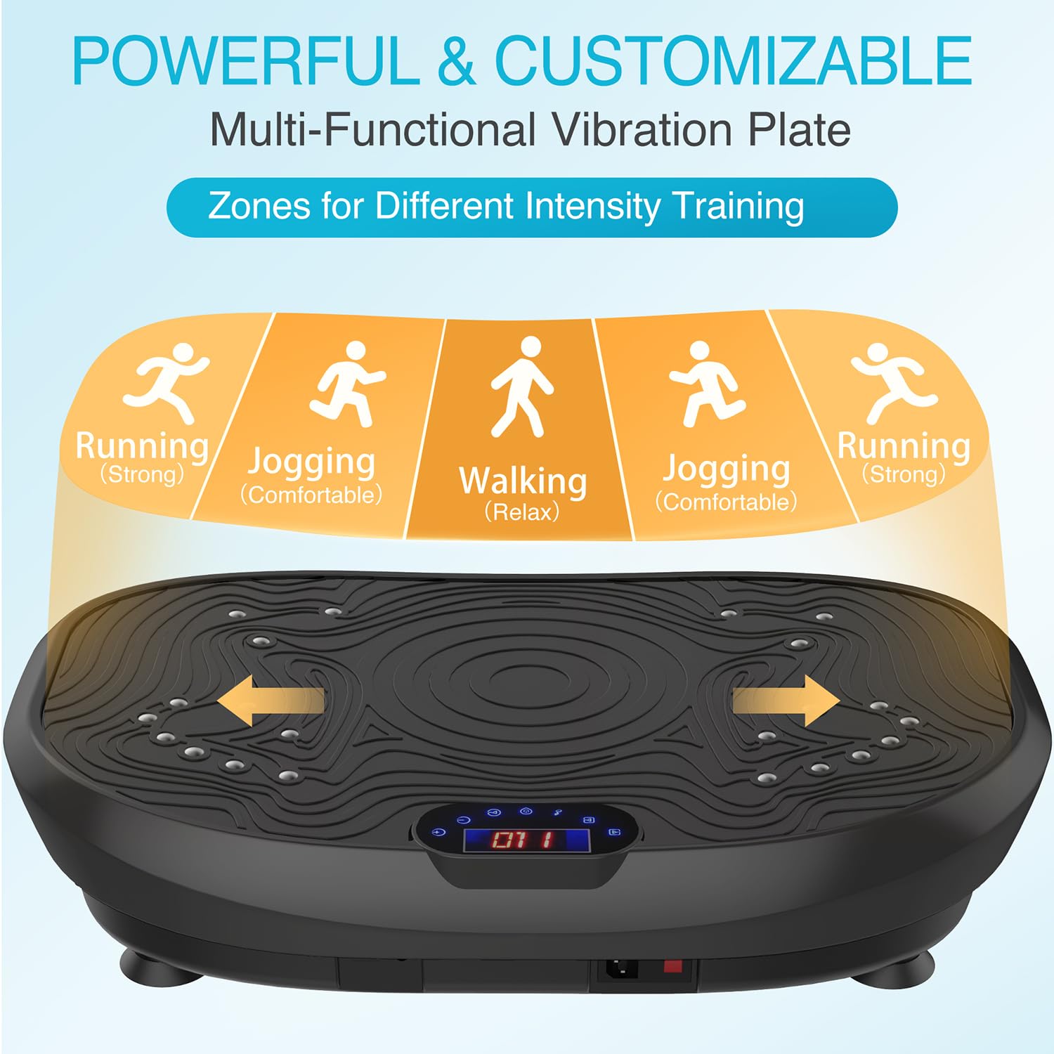AXV Vibration Plate Exercise Machine - Whole Body Workout Platform for Weight Loss, Toning & Fitness | Power Vibration Technology for Home Gym & Wellness | Perfect for Small Spaces, Post-Workout Recovery & Senior Exercise