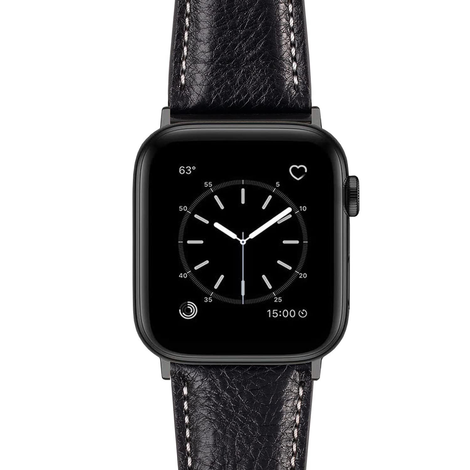 Genuine Leather Apple Watch Bands for Men & Women - Soft Vintage Replacement Strap Compatible with iWatch Series 7/6/5/4/3/2/1/SE - Perfect for Work, Gym & Everyday Wear