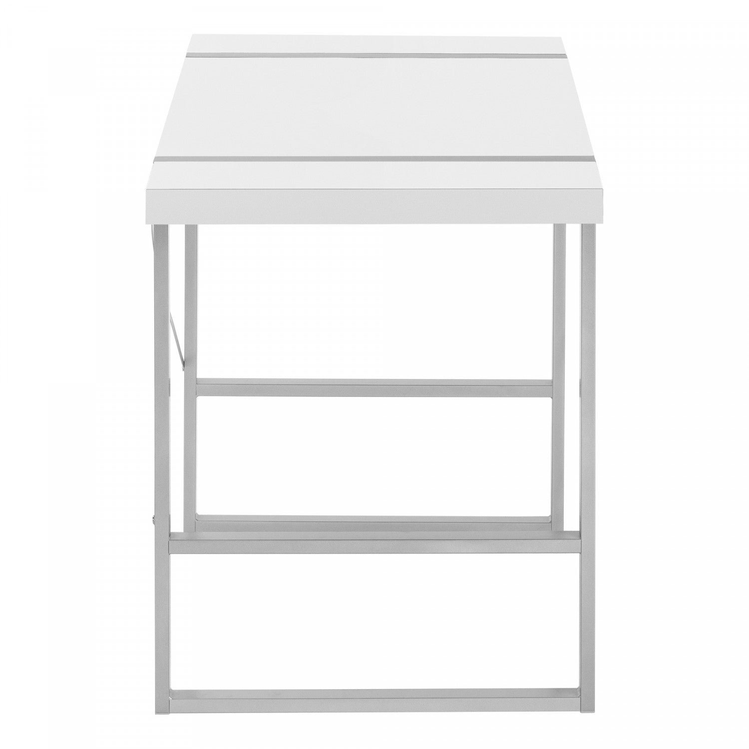 White Dray Desk - Modern Home Office Desk for Remote Work & Study | Ergonomic Design for Small Spaces & Apartments