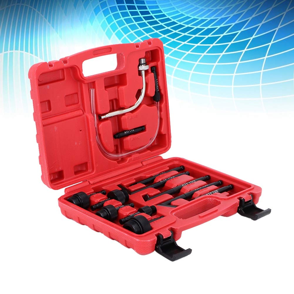 13Pcs Oil Fill Adapter Kit - Universal Fluid Refilling Connector Tool Set for Automotive, Motorcycle & Lawn Equipment Maintenance