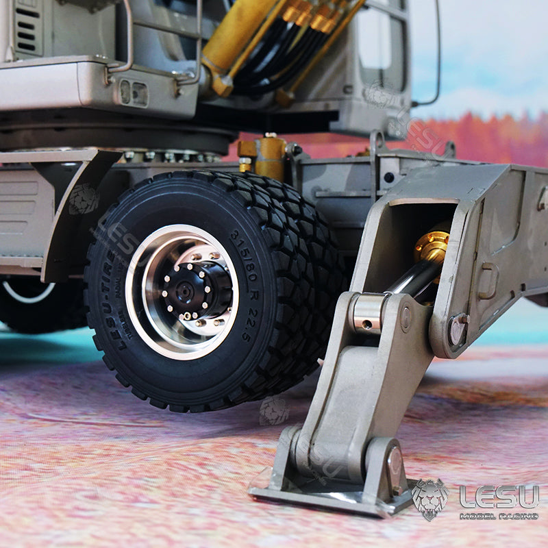 1/14 Scale LESU RC Metal Hydraulic Wheeled Excavator Model - ET30H with Pump Cabin, Sticker Display, Grapple, Ripper Bucket & Scraper Compactor - Perfect for Construction Toy Collection, RC Hobbyists and Model Display Scenes