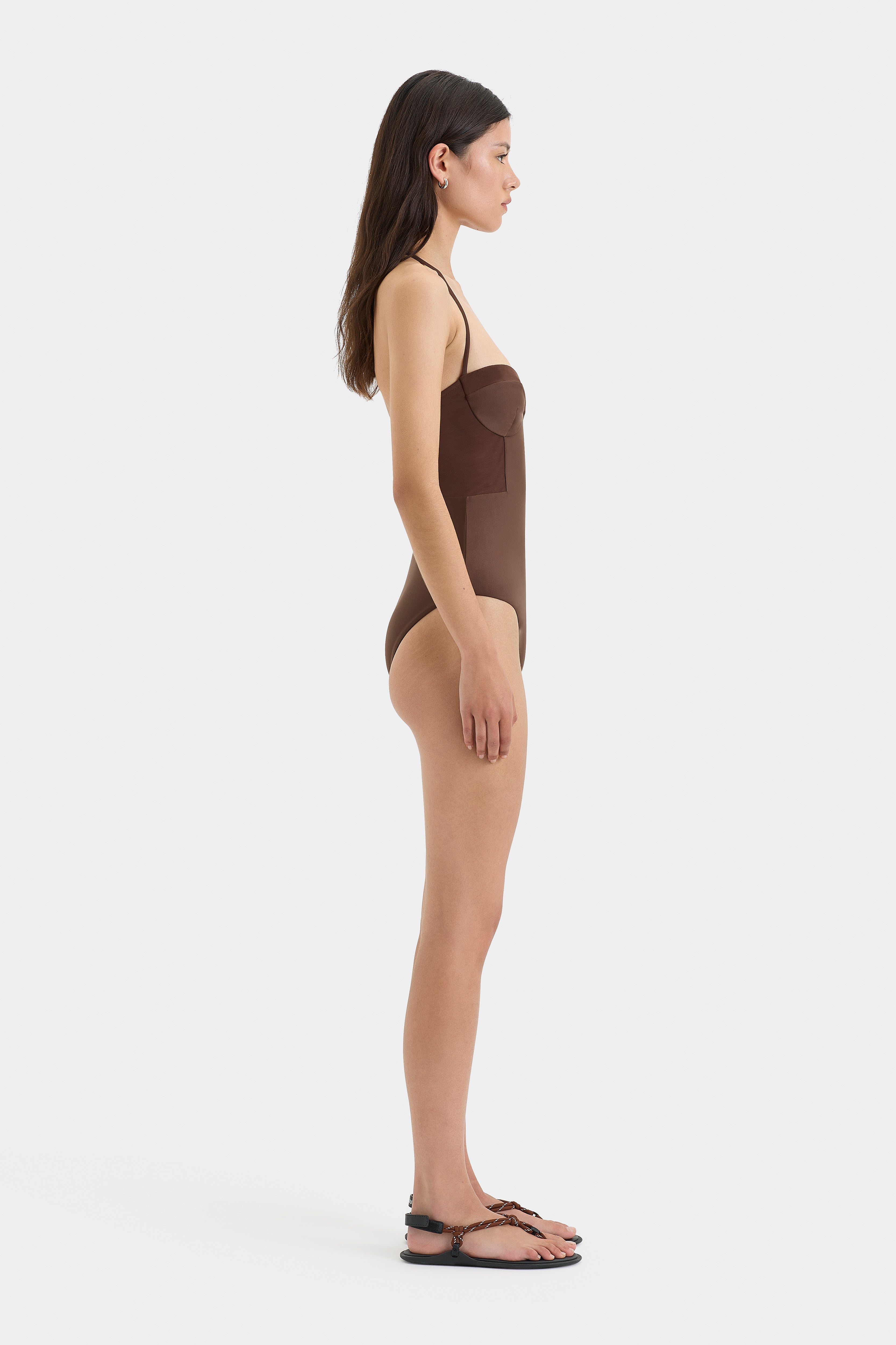 Dunes Splice One Piece Swimsuit - Sexy High Waisted Bathing Suit for Women, Beachwear & Pool Party - Perfect for Summer Vacations & Tropical Getaways
